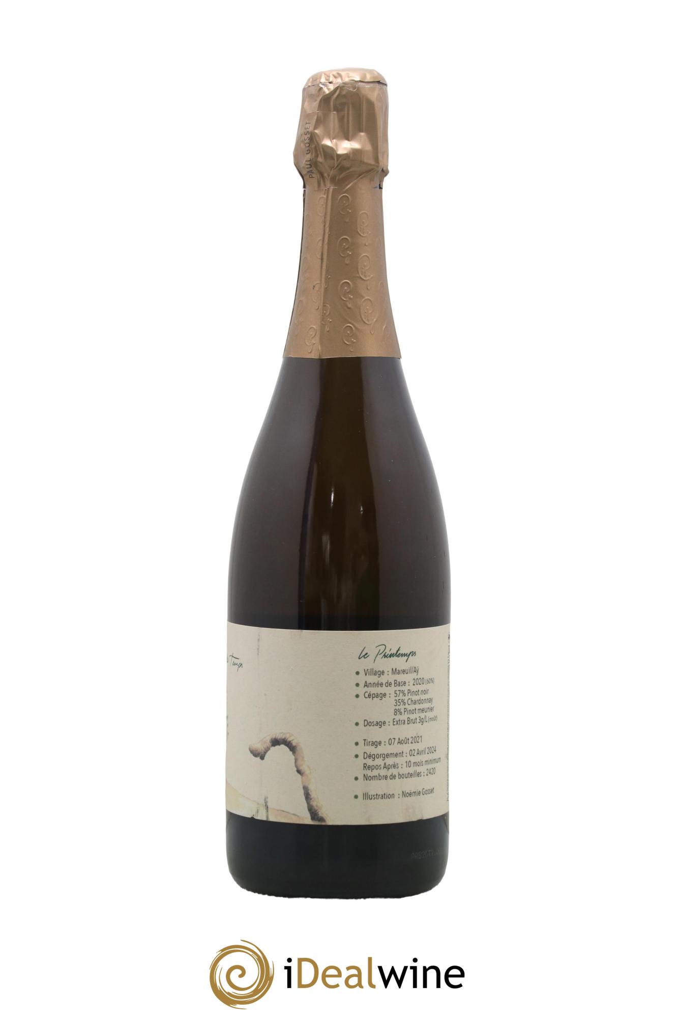 Au Fil des Temps Le Printemps Paul Gosset - Lot of 1 bottle - 1