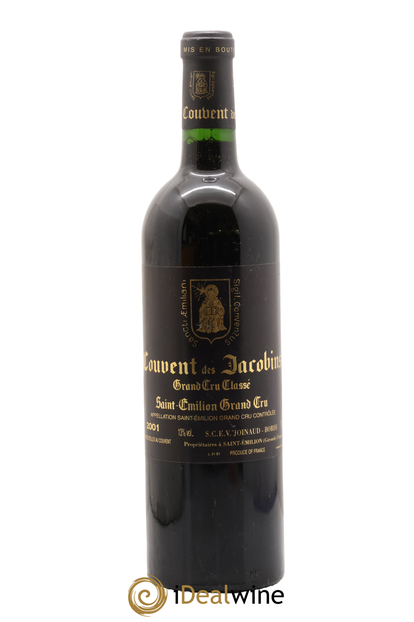 Château Couvent des Jacobins Grand Cru Classé 2001 - Lot of 1 bottle - 0