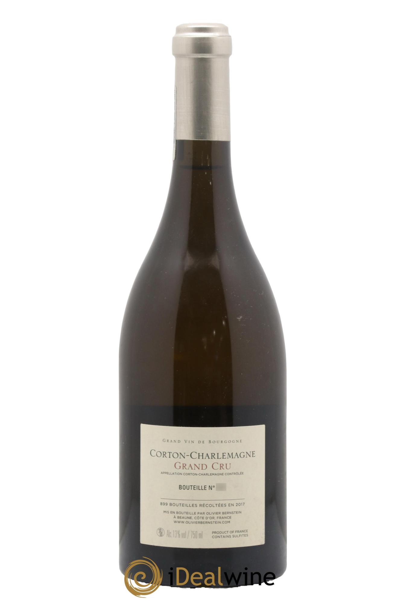 Corton-Charlemagne Grand Cru Olivier Bernstein 2017 - Lot de 1 bouteille - 1