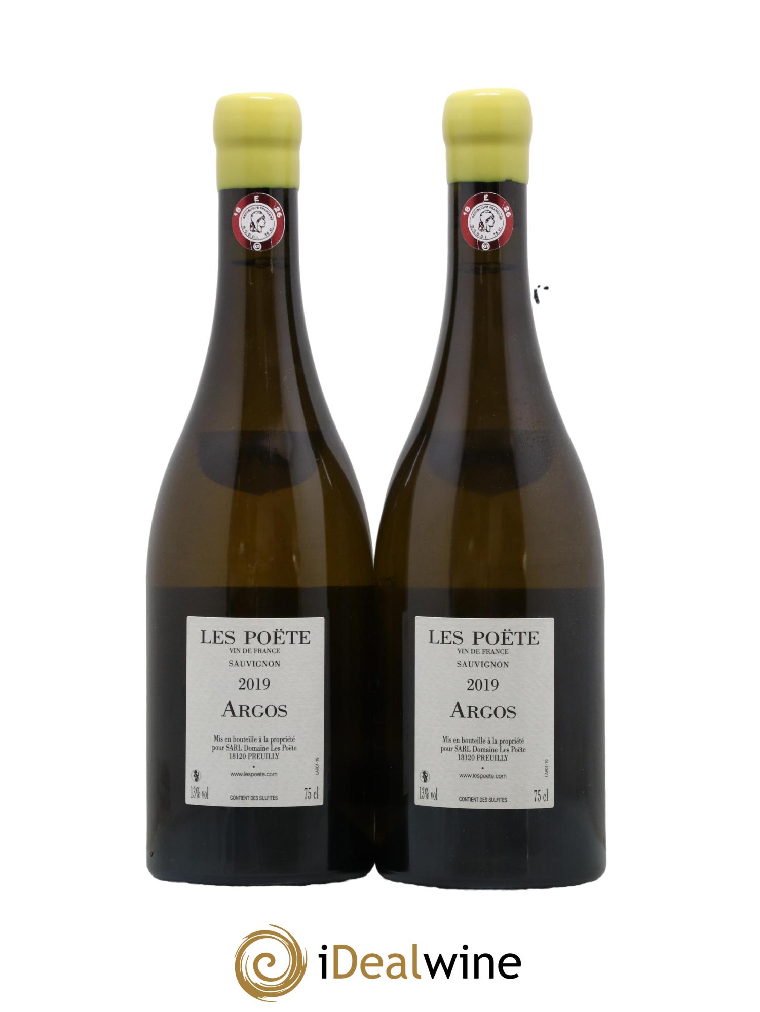 Vin de France (anciennement Quincy) Argos Les Poëte 2019 - Lot de 2 bouteilles - 1