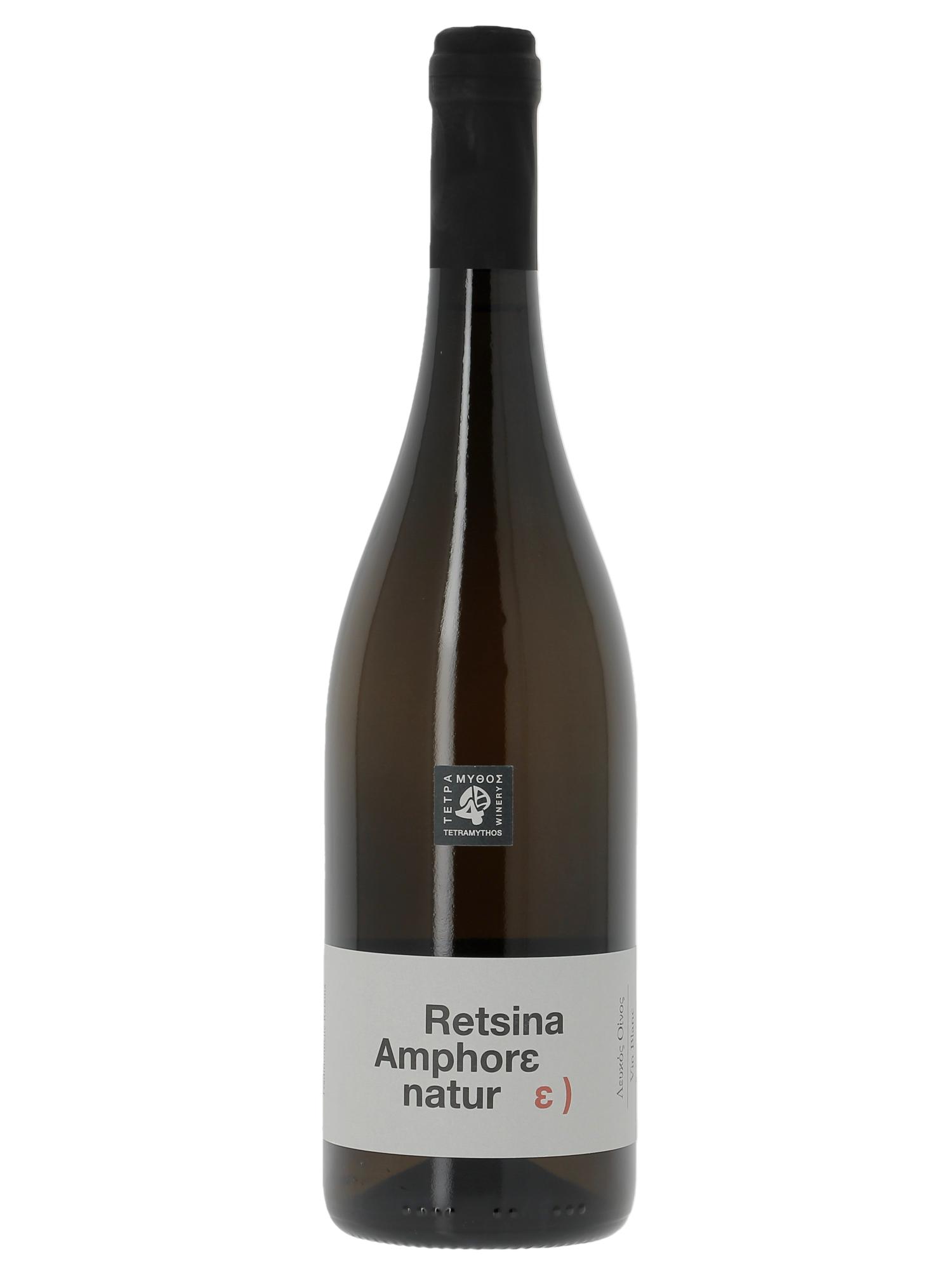 IGP Peloponèse Tetramythos Retsina Amphore Nature 2025 - Posten von 1 Flasche - 0