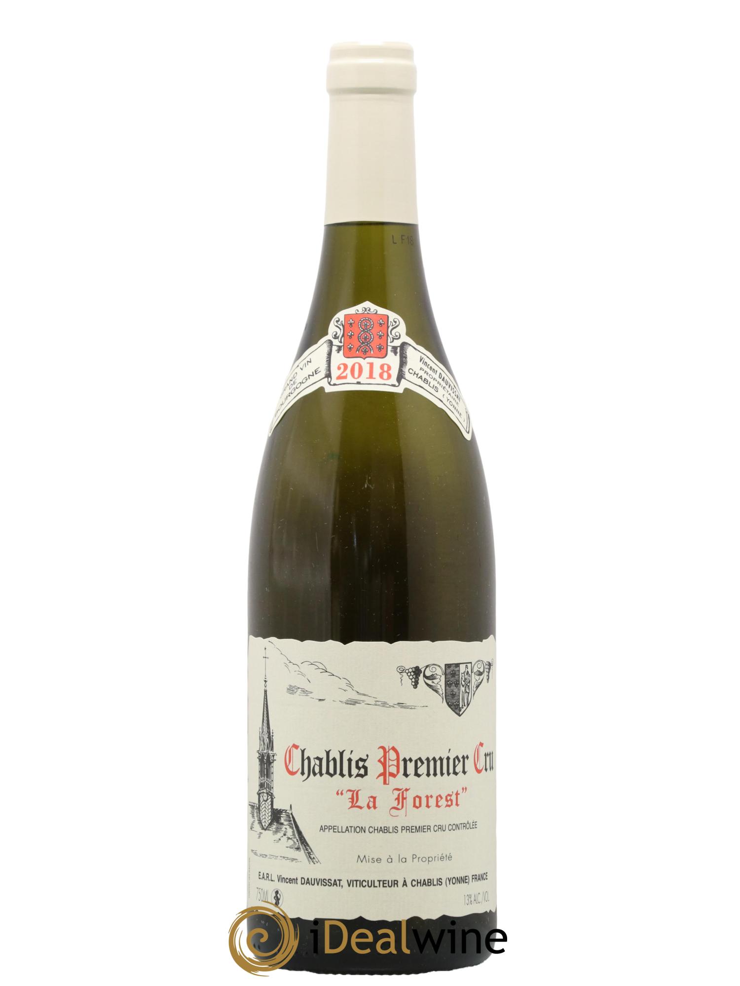 Chablis 1er Cru La Forest Vincent Dauvissat (Domaine) 2018 - Lot de 1 bouteille - 0