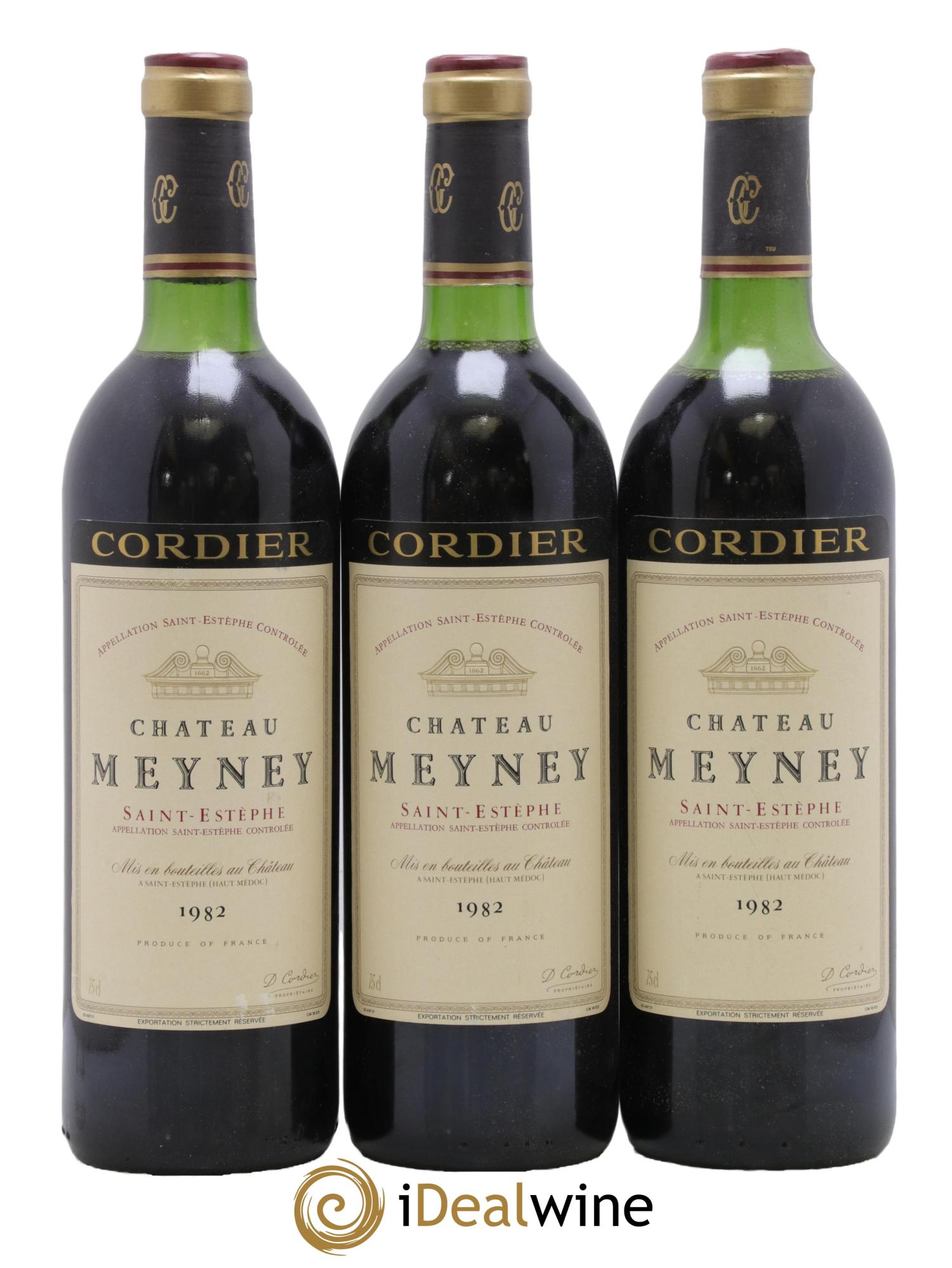 Château Meyney 1982 - Lot de 3 bouteilles - 0