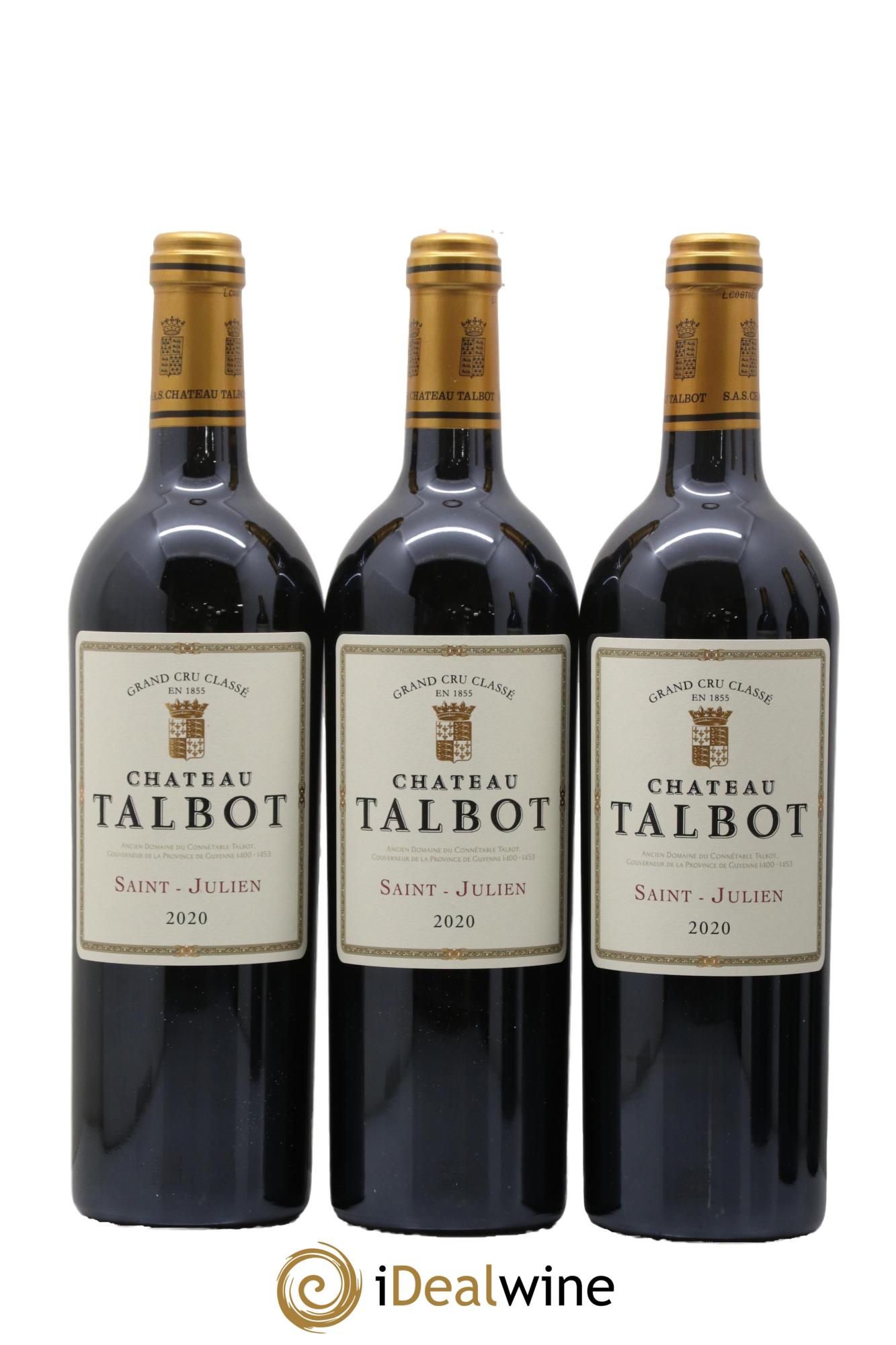 Château Talbot 4ème Grand Cru Classé 2020 - Lot de 6 bouteilles - 2