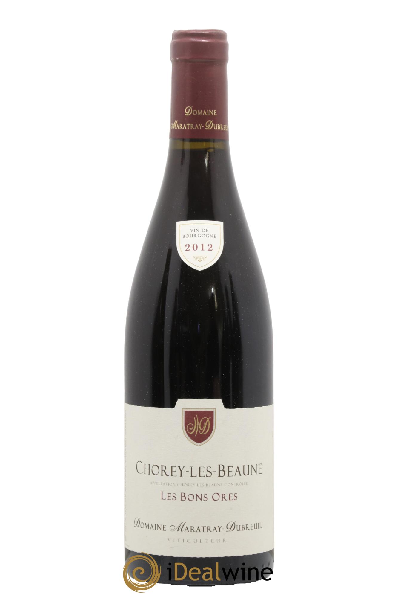 Chorey-lès-Beaune Les Bons Ores Domaine Maratray Dubreuil 2012 - Posten von 1 Flasche - 0