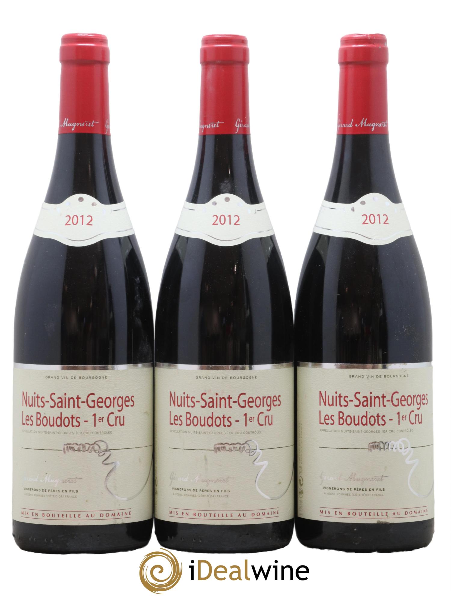 Nuits-Saint-Georges 1er Cru Les Boudots Gérard Mugneret 2012 - Lot of 3 bottles - 0