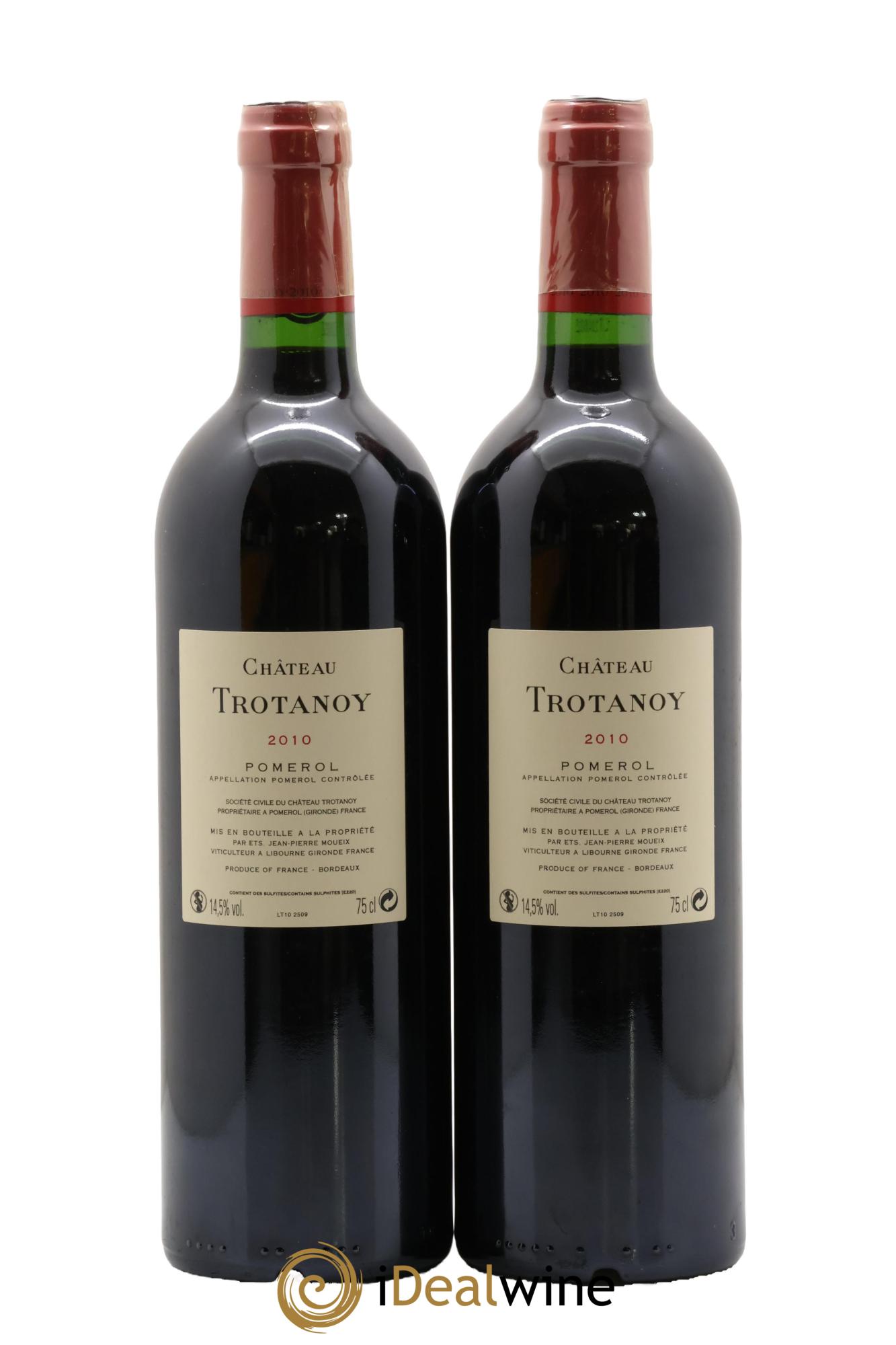 Château Trotanoy 2010 - Lot of 2 bottles - 1