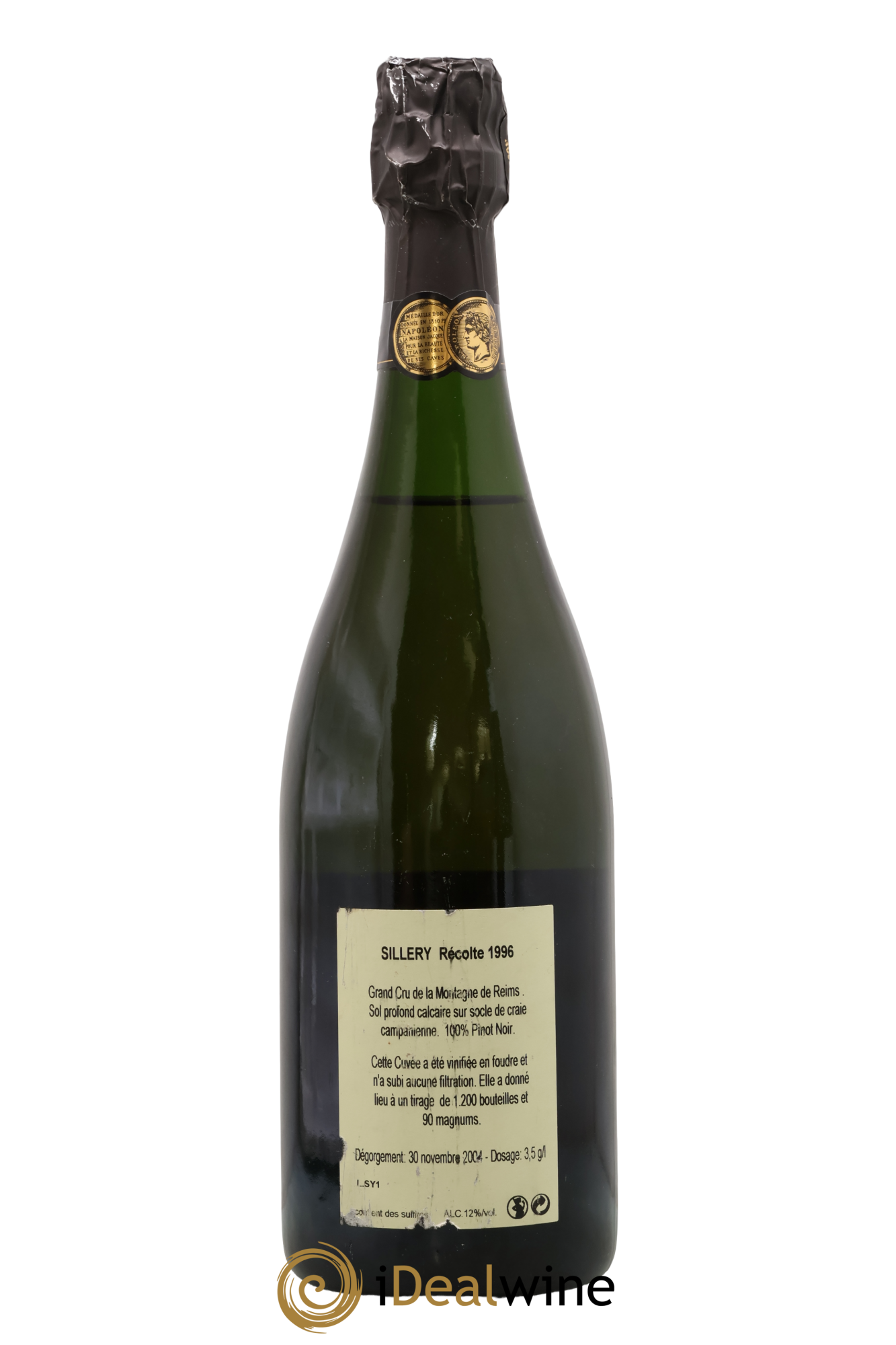 Champagne Grand Cru Extra-Brut Sillery Jacquesson 1996 - Lot of 1 bottle - 1