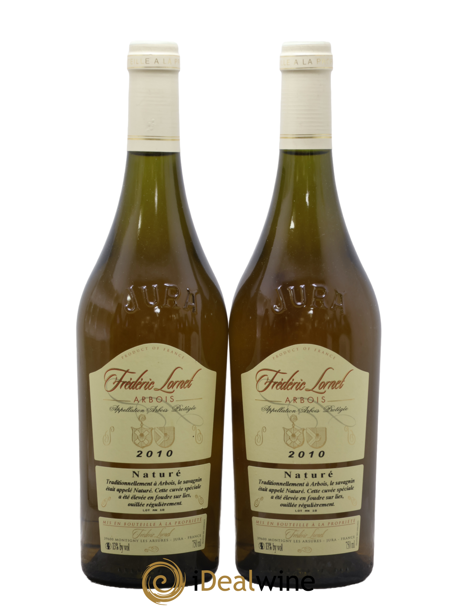 Arbois Naturé Frédéric Lornet 2010 - Lotto di 2 bottiglie - 0