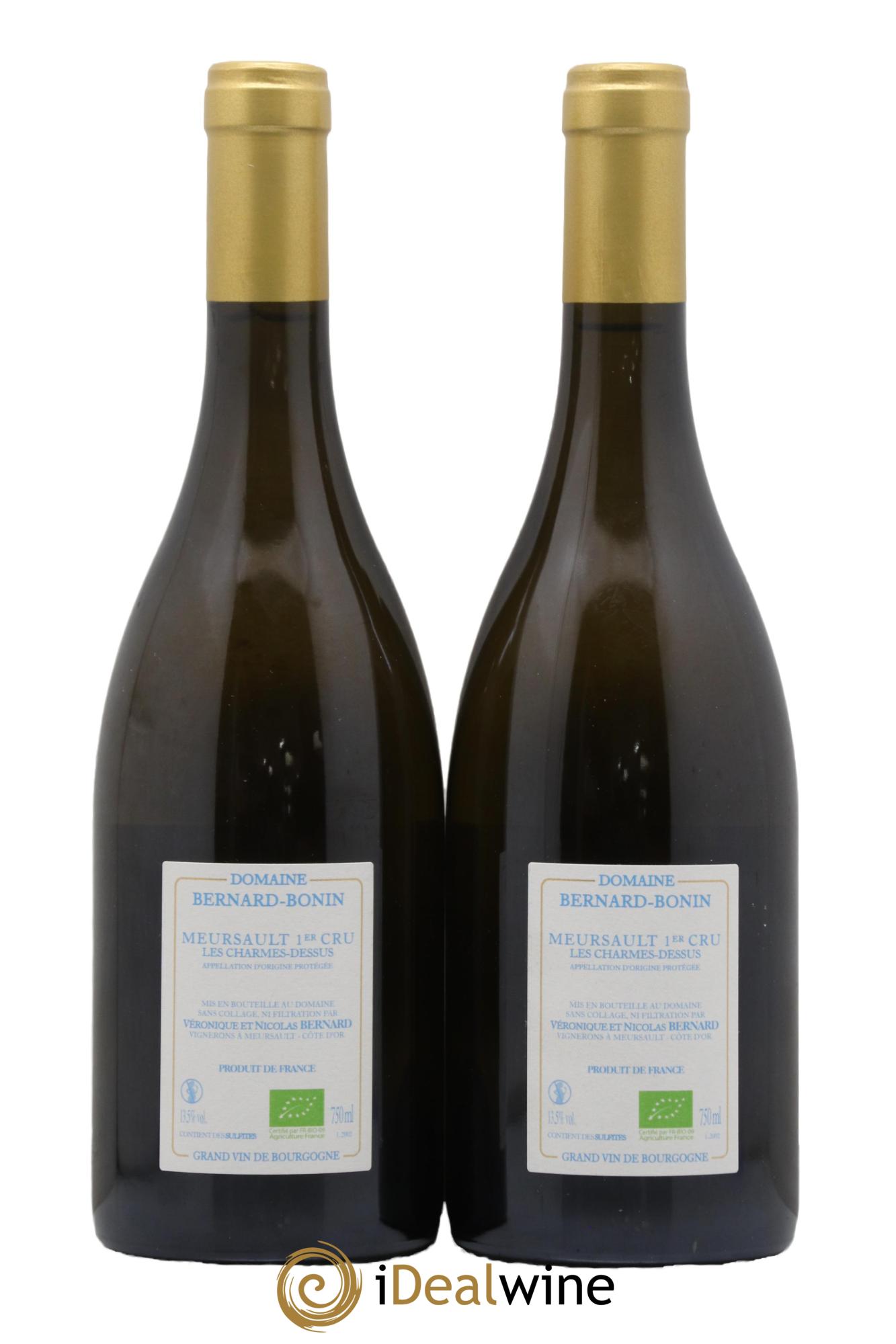 Meursault 1er Cru Les Charmes Dessus Bernard Bonin 2020 - Lot of 2 bottles - 1