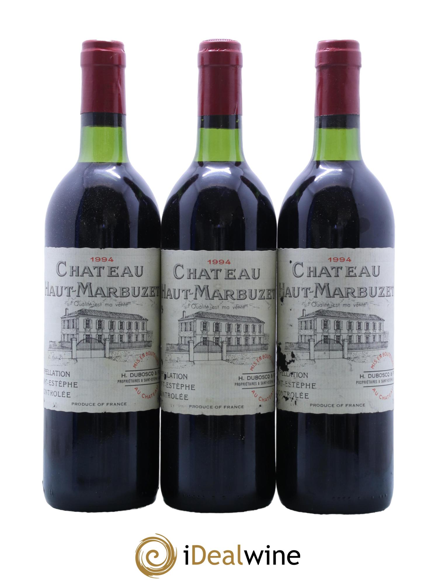 Château Haut Marbuzet 1994 - Lot de 12 bouteilles - 4