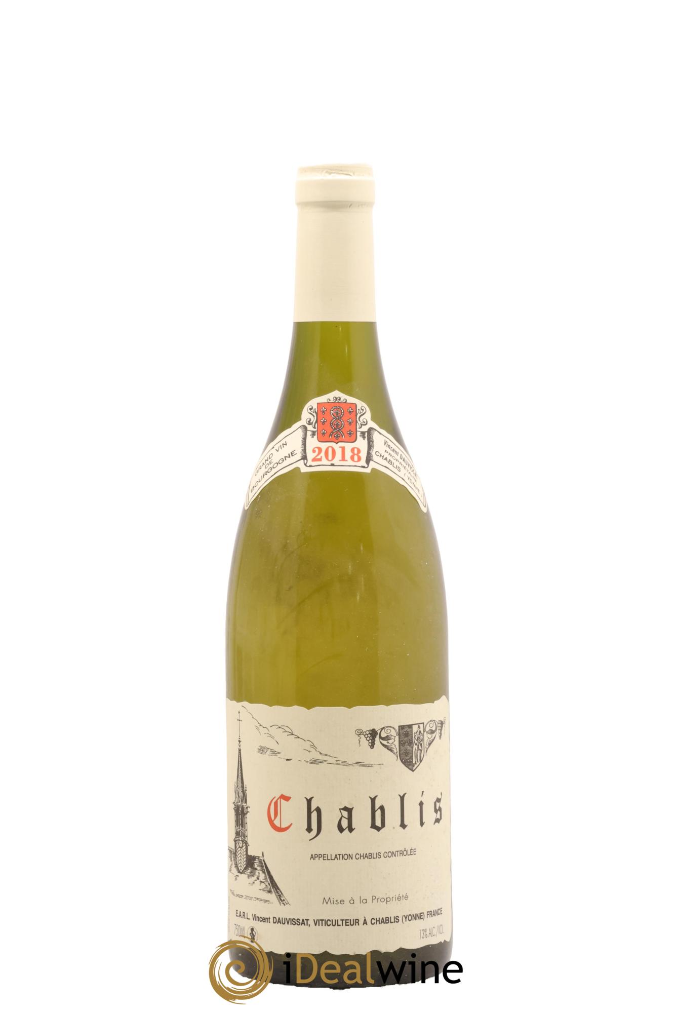 Chablis Vincent Dauvissat (Domaine) 2018 - Lot of 1 bottle - 0