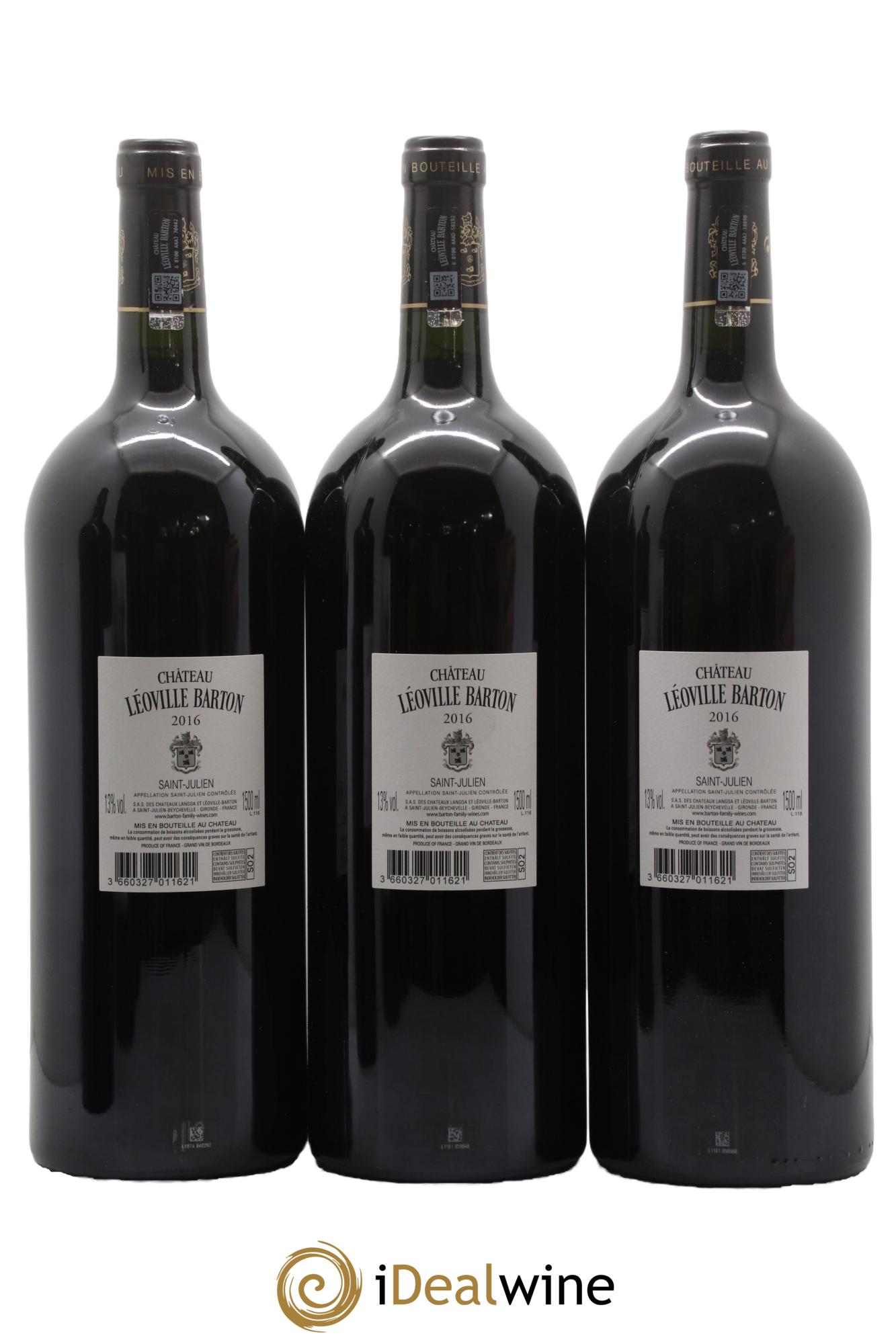 Château Léoville Barton 2ème Grand Cru Classé 2016 - Lot of 6 magnums - 4