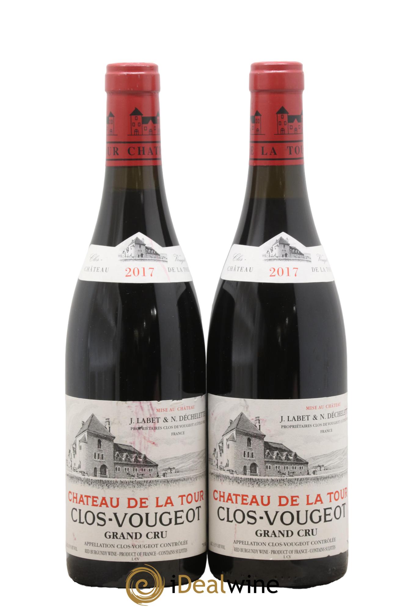 Clos de Vougeot Grand Cru Château de La Tour 2017 - Lot de 2 bouteilles - 0
