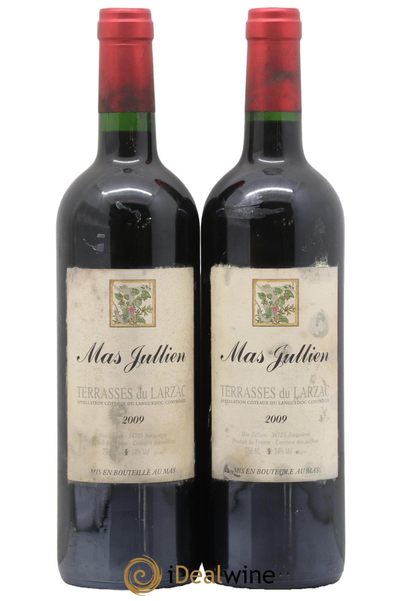 Terrasses du Larzac Mas Jullien Olivier Jullien 2009 - Lot of 2 bottles - 0
