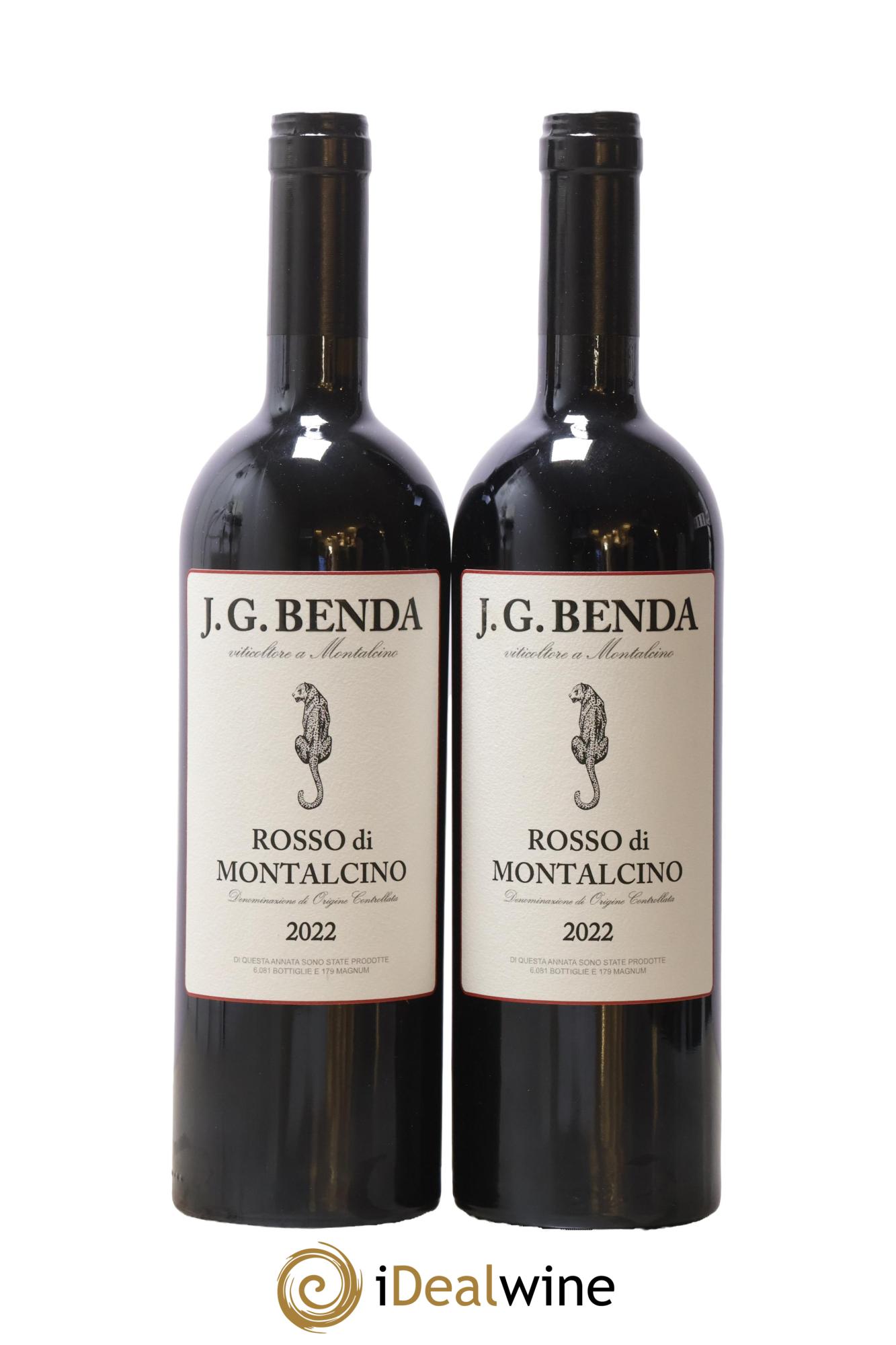 Rosso di Montalcino DOC JG Benda 2022 - Lot de 2 bouteilles - 0