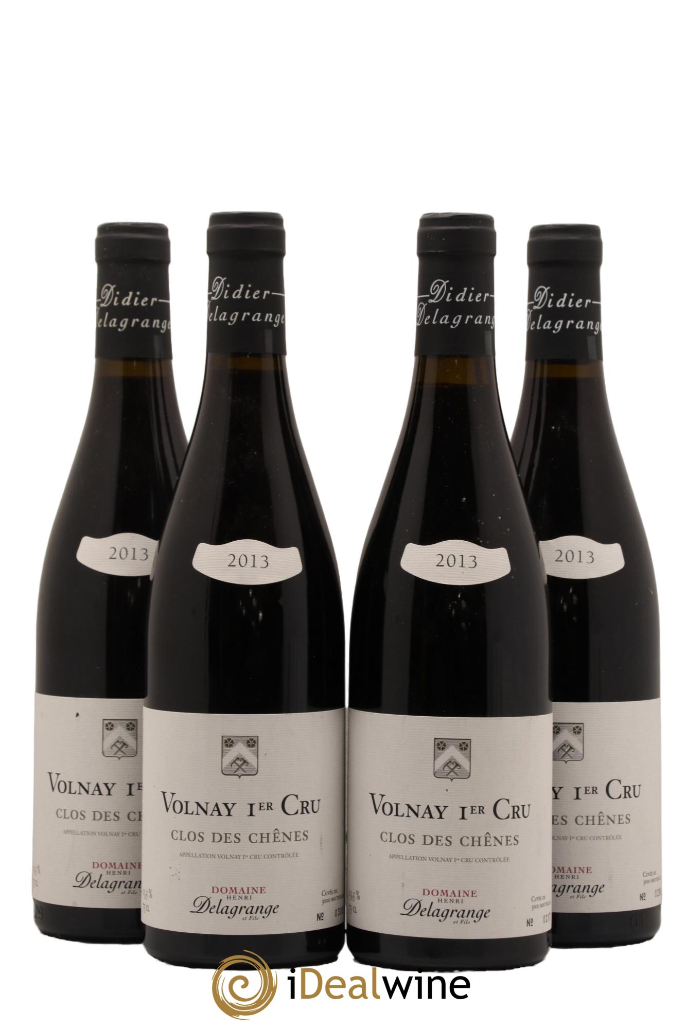 Volnay 1er Cru Clos Des Chenes Domaine Henri Delagrange 2013 - Lot de 4 bouteilles - 0