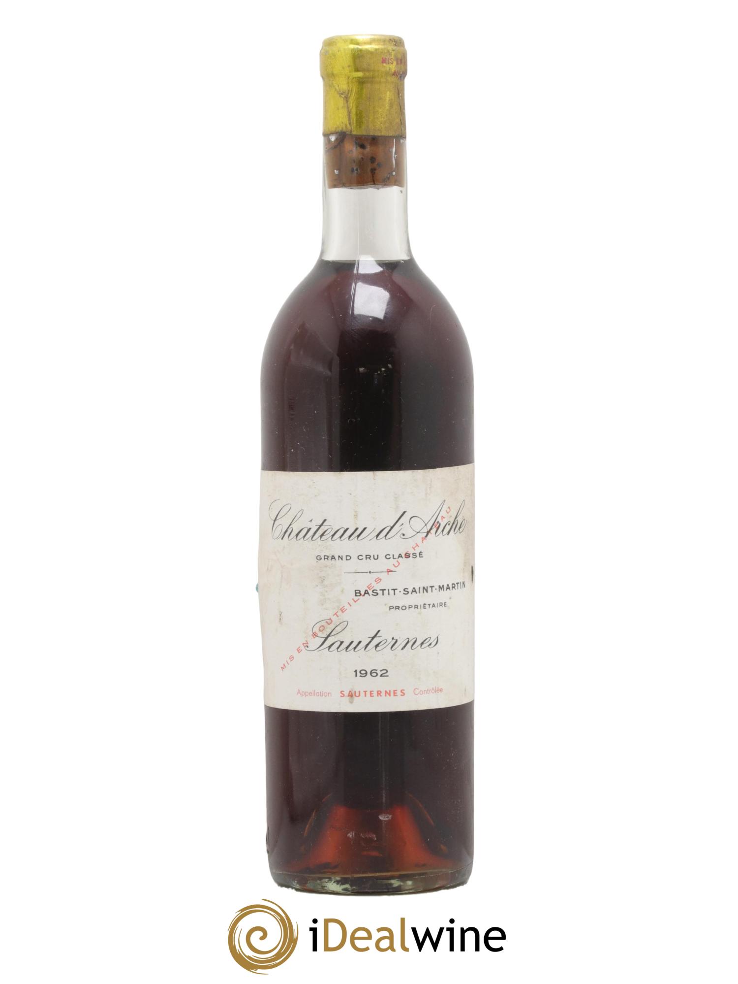 Château d' Arche 2ème Grand Cru Classé 1962 - Lot de 1 bouteille - 0
