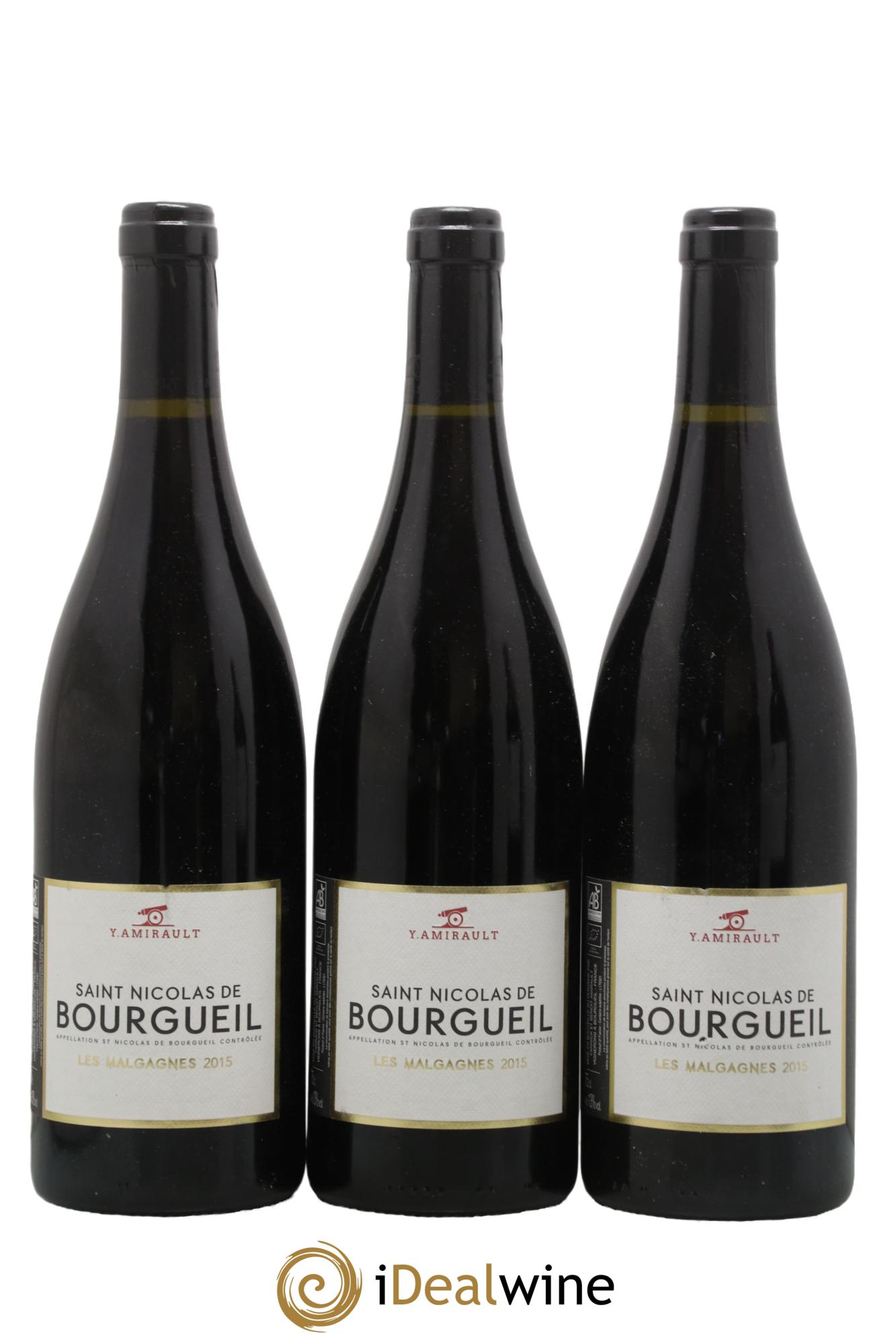 Saint-Nicolas de Bourgueil Les Malgagnes Yannick Amirault (Domaine) 2015 - Lot de 3 bouteilles - 0