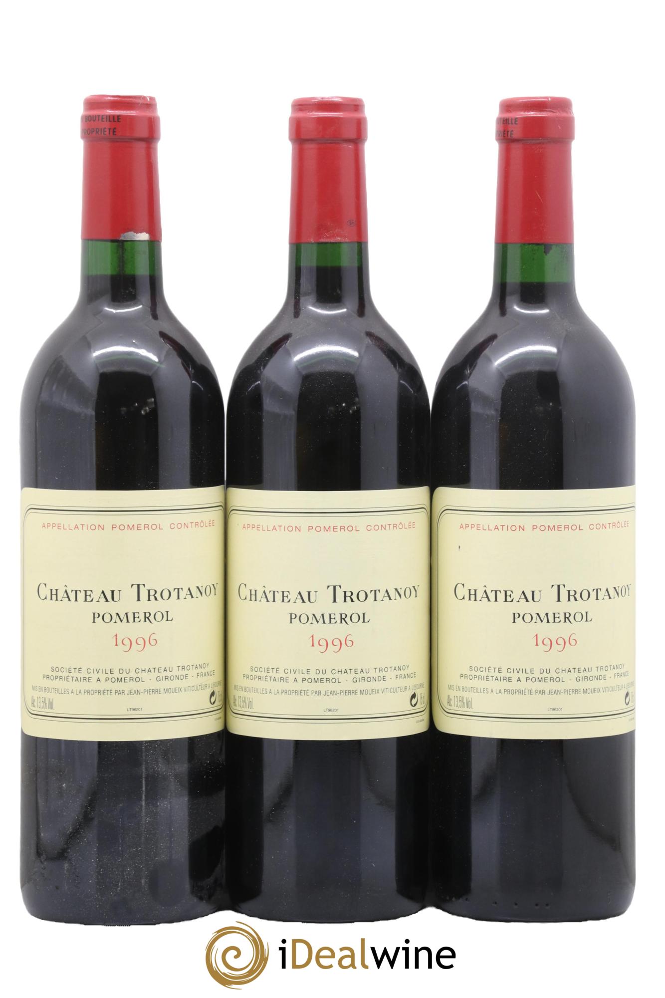 Château Trotanoy 1996 - Lot de 3 bouteilles - 0
