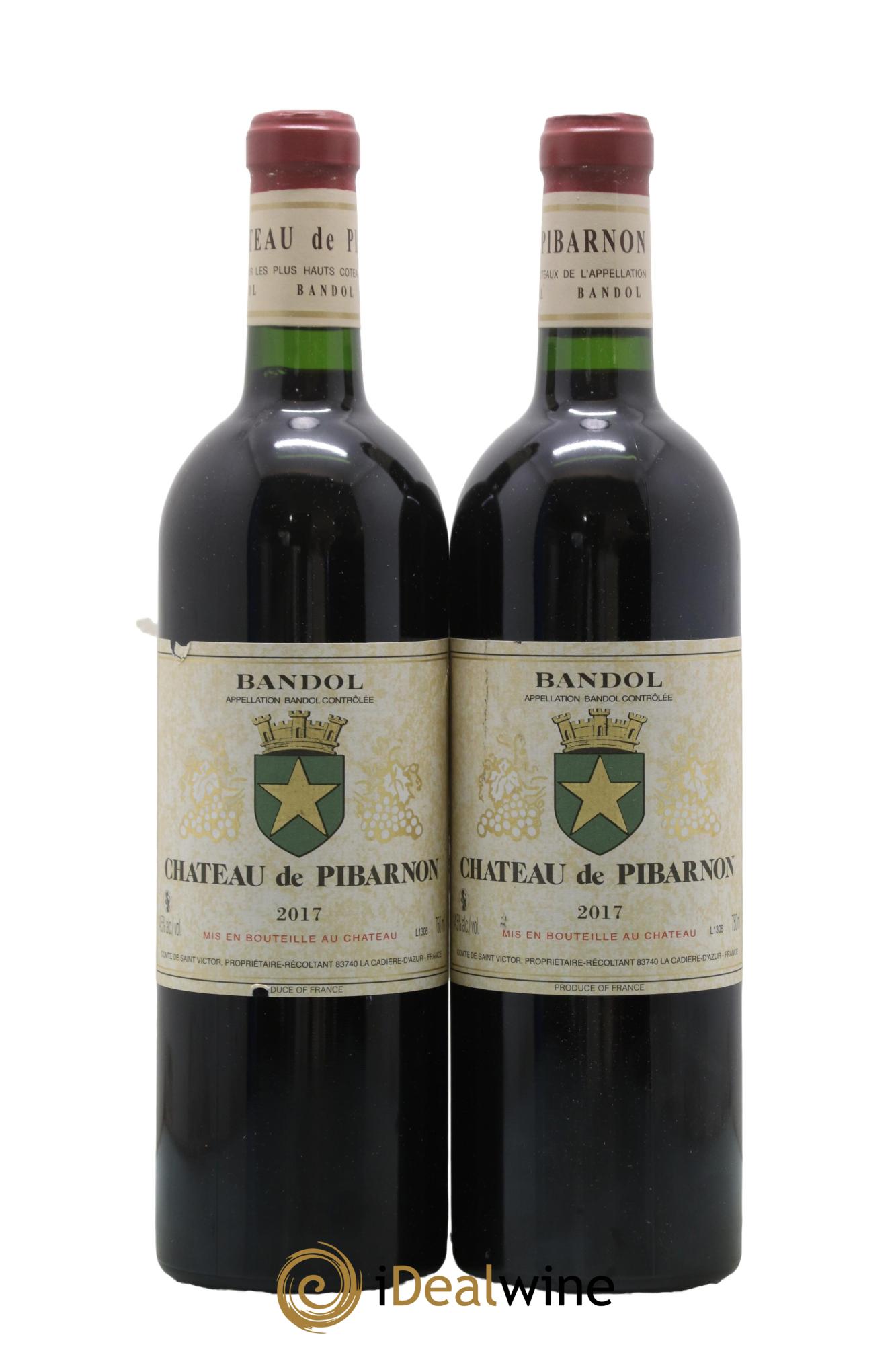 Bandol Château de Pibarnon Comte de Saint-Victor 2017 - Lot of 2 bottles - 0