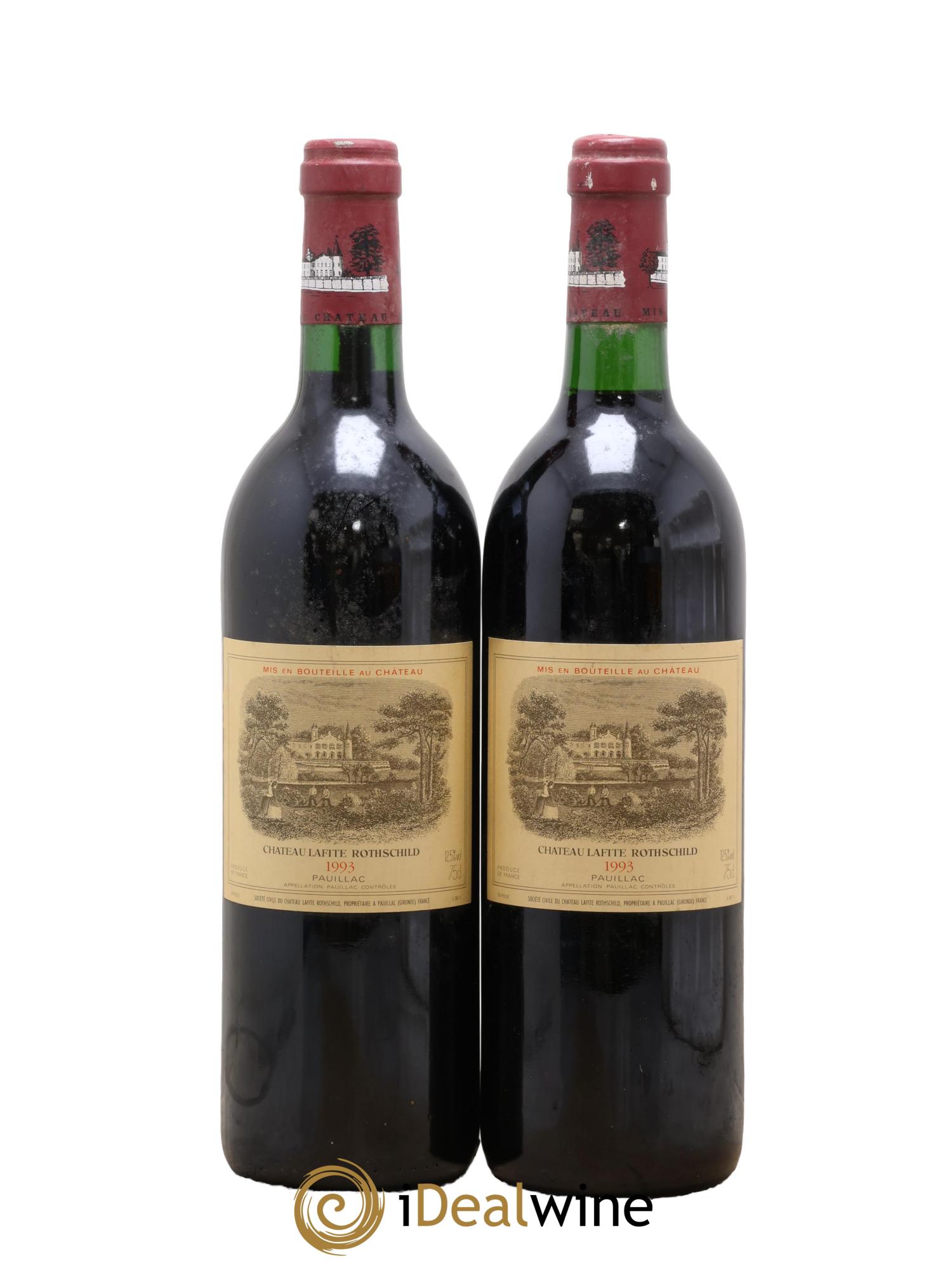 Château Lafite Rothschild 1er Grand Cru Classé 1993 - Posten von 2 Flaschen - 0