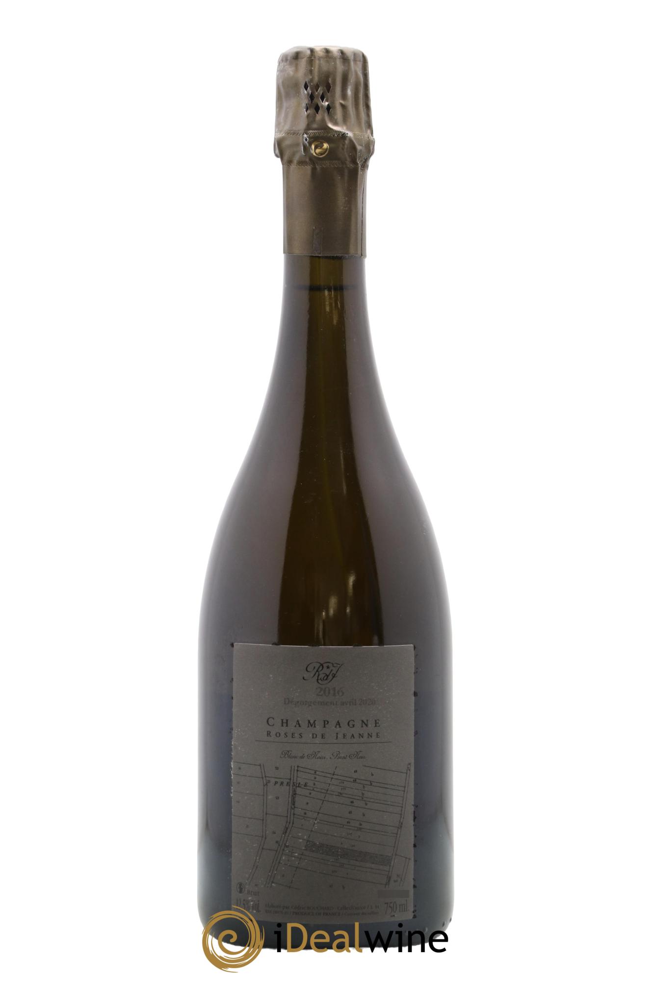 Roses de Jeanne Presle Blanc de Noirs Cédric Bouchard 2016 - Lotto di 1 bottiglia - 1