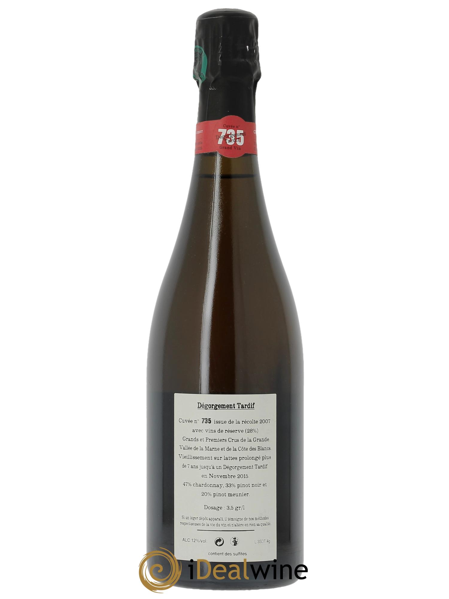 Cuvée 735 DT (Dégorgement Tardif) Extra-Brut Jacquesson  - Lotto di 1 bottiglia - 2