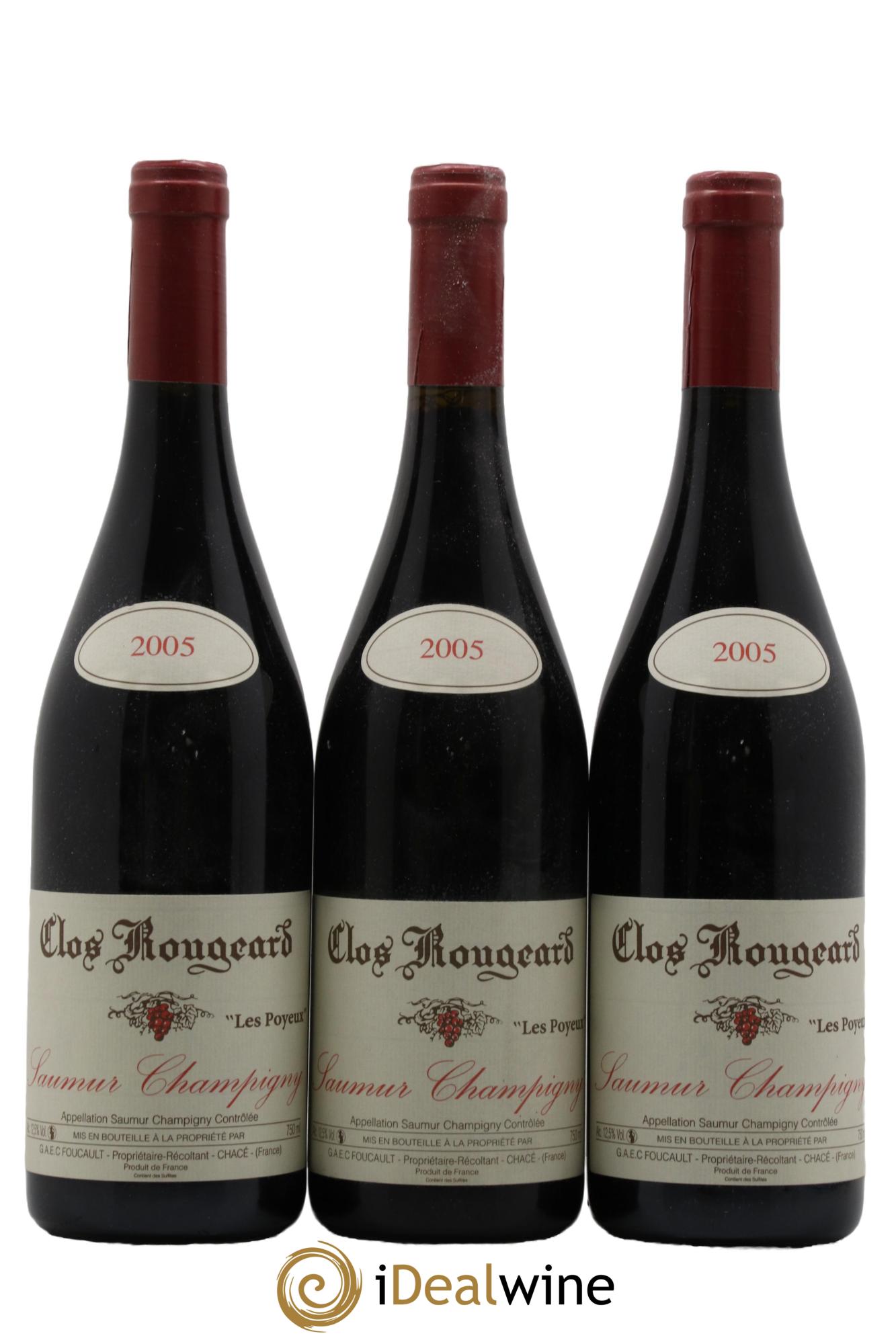 Saumur-Champigny Les Poyeux Clos Rougeard 2005 - Lot de 3 bouteilles - 0
