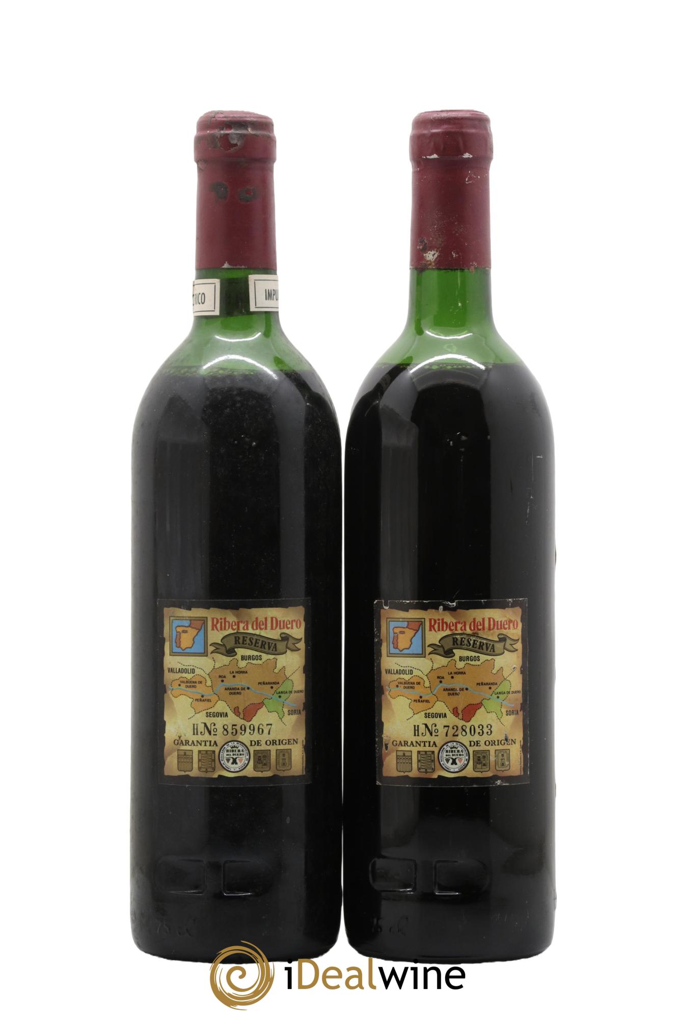 Ribera Del Duero DO Vega Sicilia Valbuena 5 ano Famille Alvarez  1988 - Lot of 2 bottles - 1