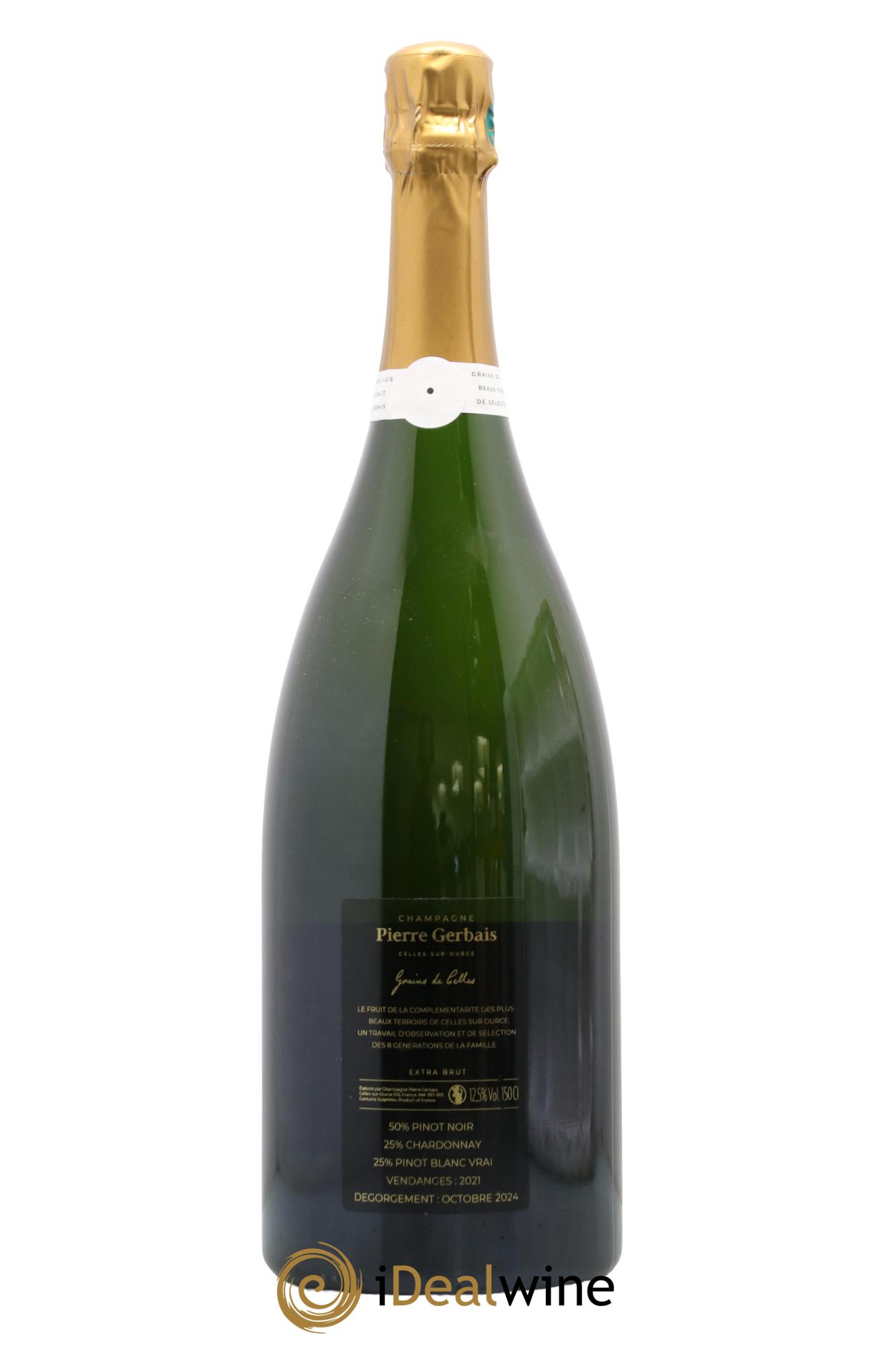 Grains de Celles Extra-Brut Pierre Gerbais 2021 - Posten von 1 Magnum - 1