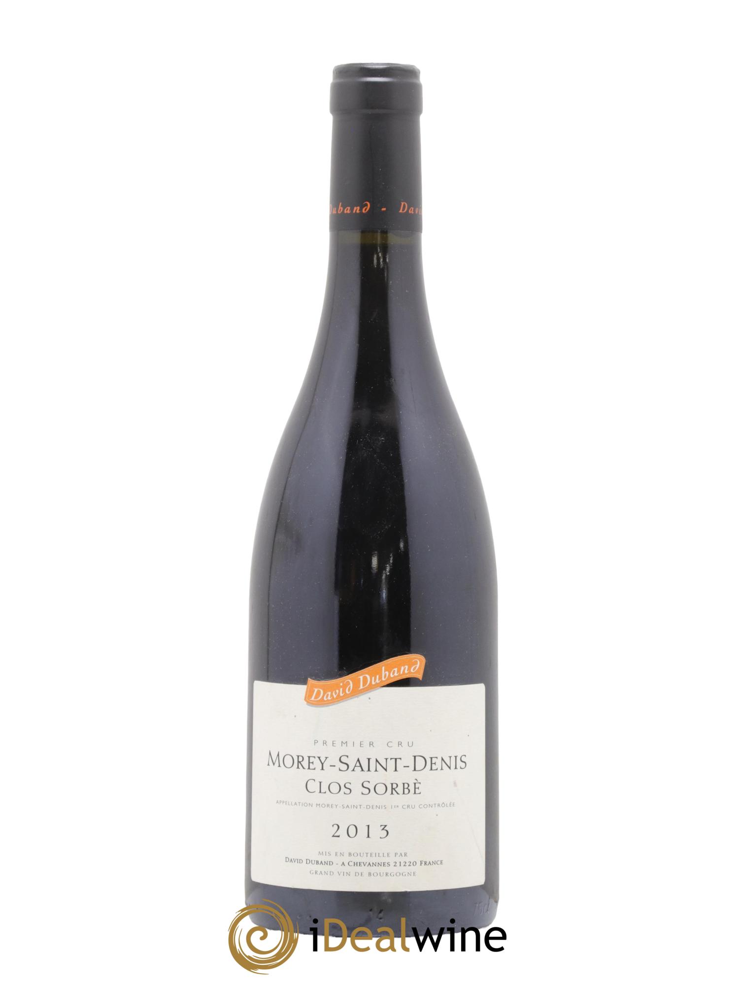Morey Saint-Denis 1er Cru Clos Sorbè David Duband (Domaine) 2013 - Lot de 1 bouteille - 0