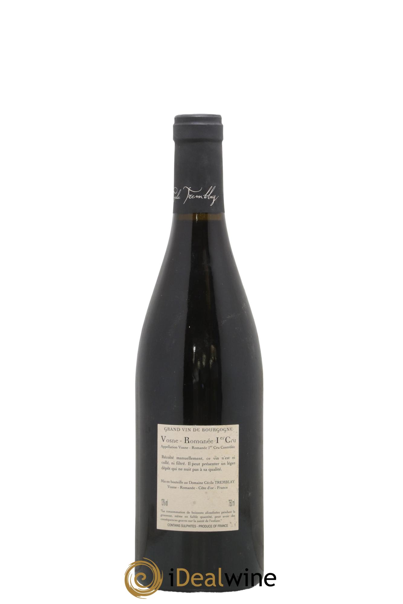 Vosne-Romanée 1er Cru Les Beaumonts (ou Beaux Monts) Cécile Tremblay 2012 - Lot de 1 bouteille - 1
