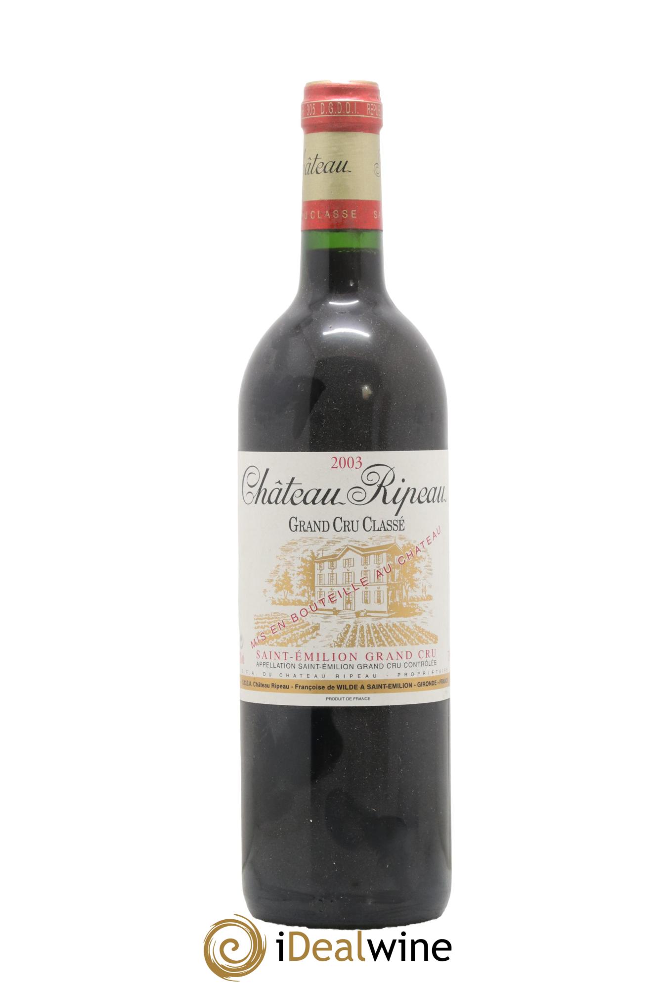 Château Ripeau Grand Cru Classé 2003 - Posten von 1 Flasche - 0