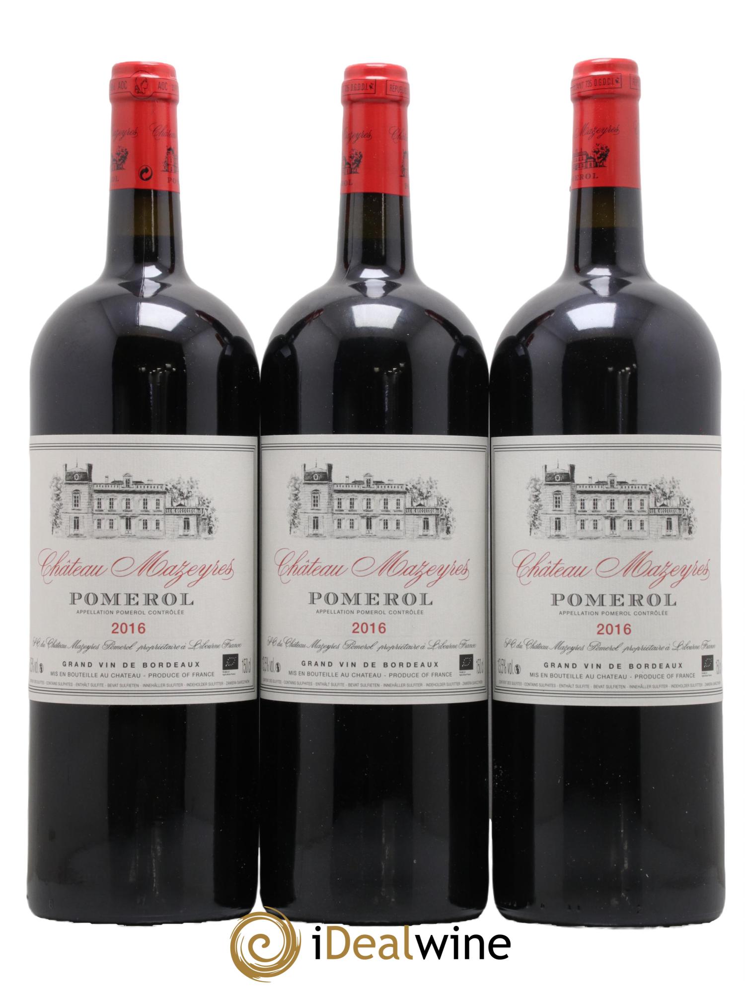 Château Mazeyres 2016 - Lot de 6 magnums - 2