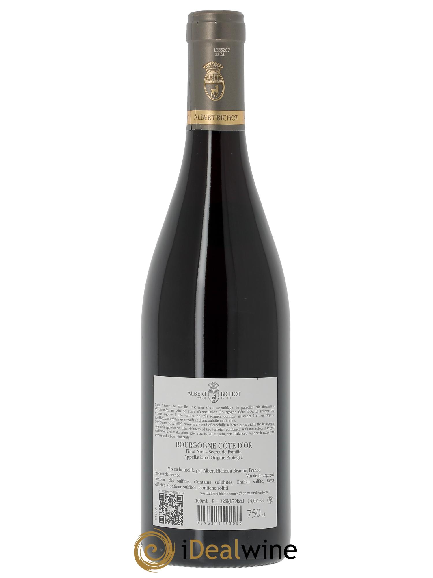 Bourgogne Pinot Noir Secret de famille Albert Bichot  2024 - Lot of 1 bottle - 1