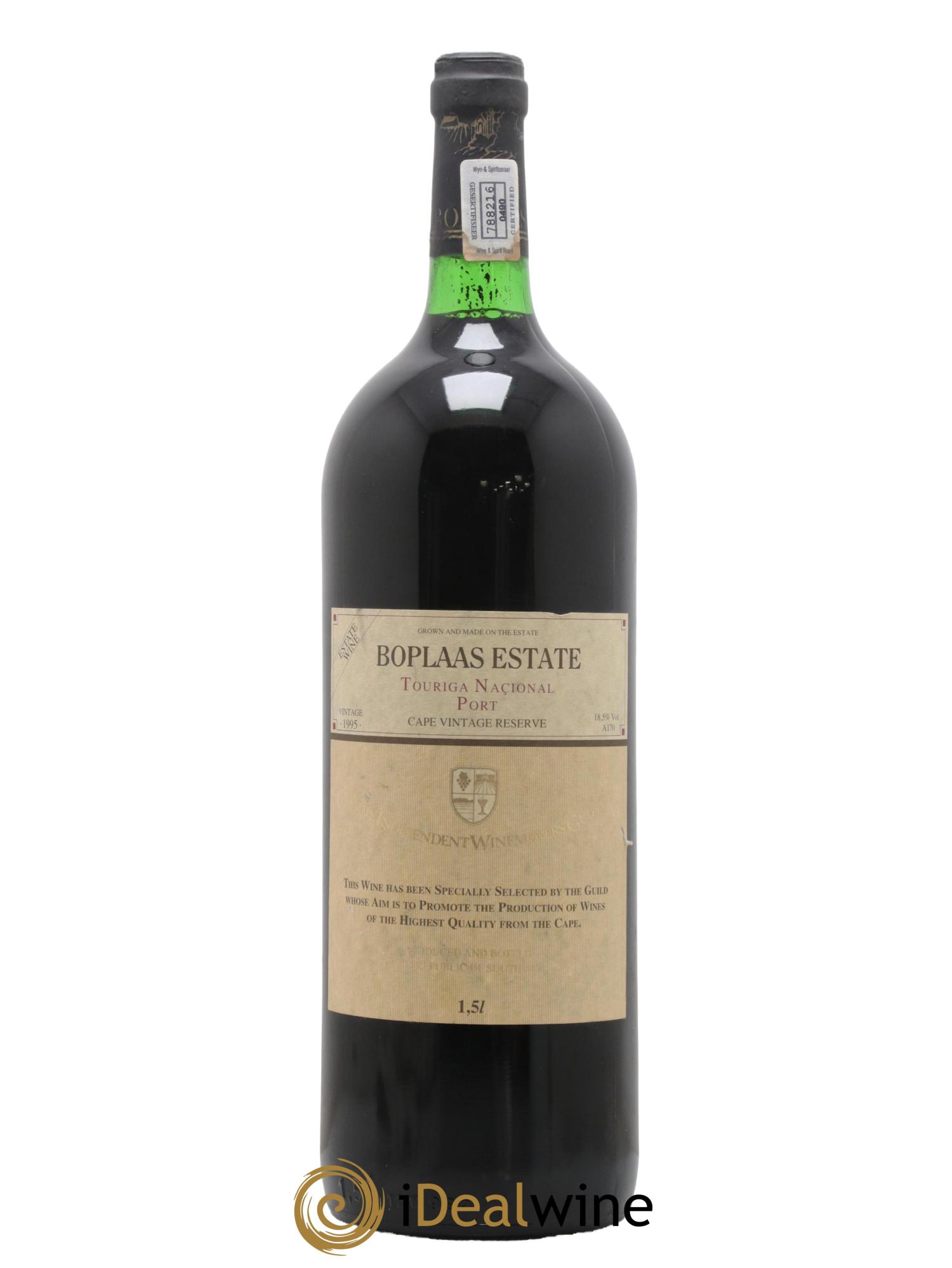 Afrique du Sud Touriga Nacional Port Wine Cape Vintage Reserve Boplaas Estate 1995 - Lot de 1 magnum - 0