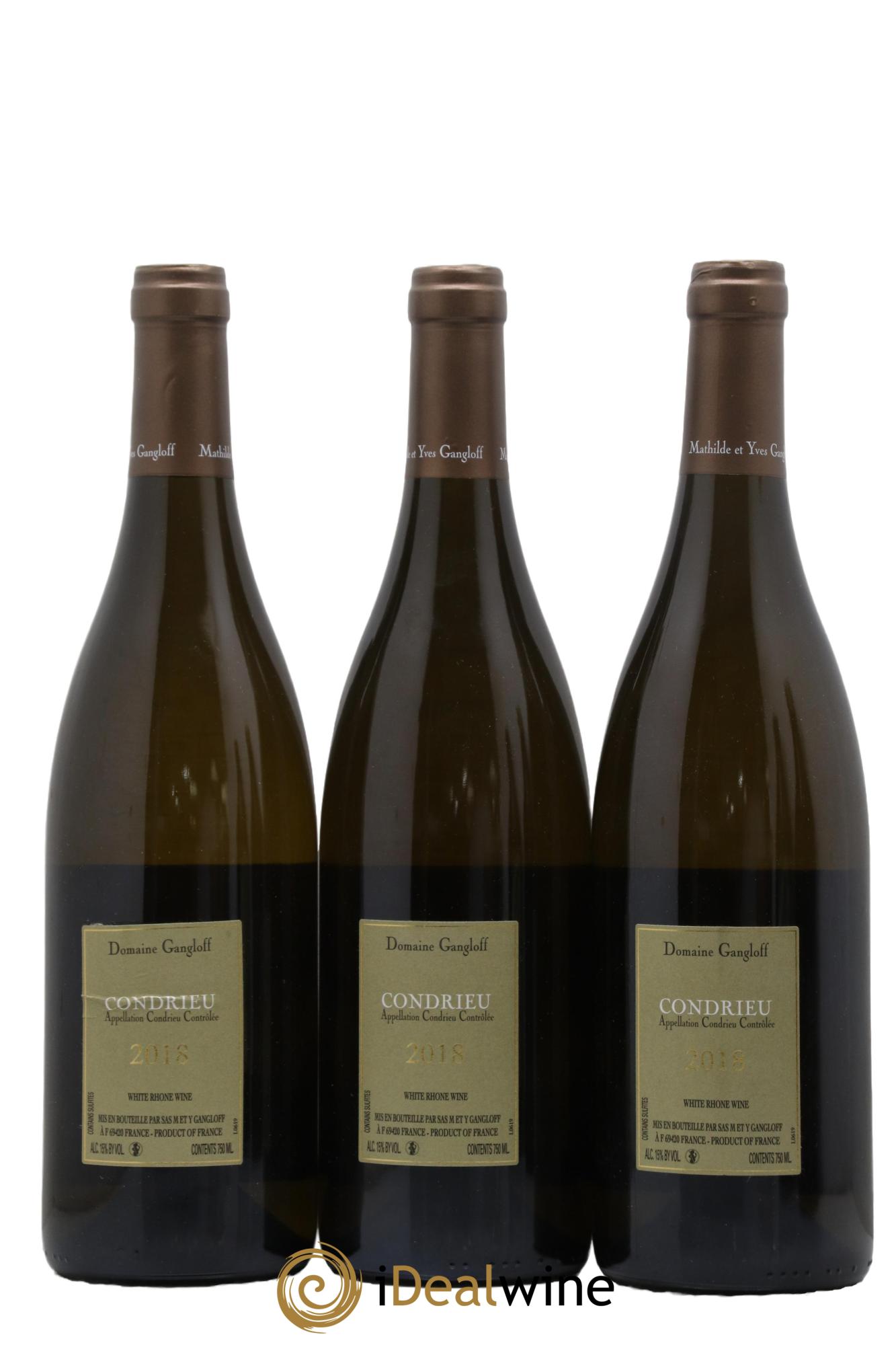 Condrieu Domaine Gangloff (Domaine)  2018 - Lot de 3 bouteilles - 1