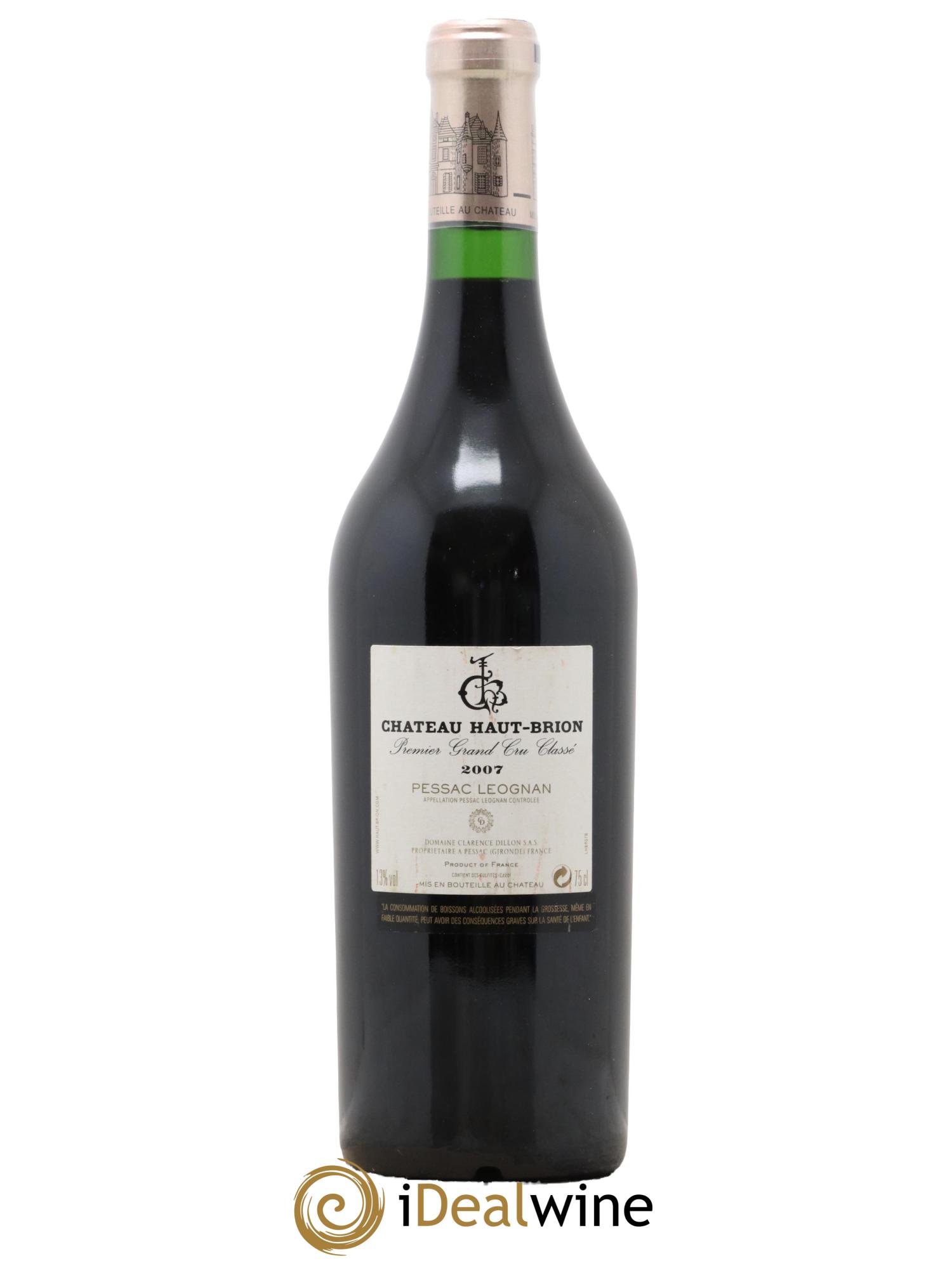 Château Haut Brion 1er Grand Cru Classé 2007 - Lotto di 1 bottiglia - 1
