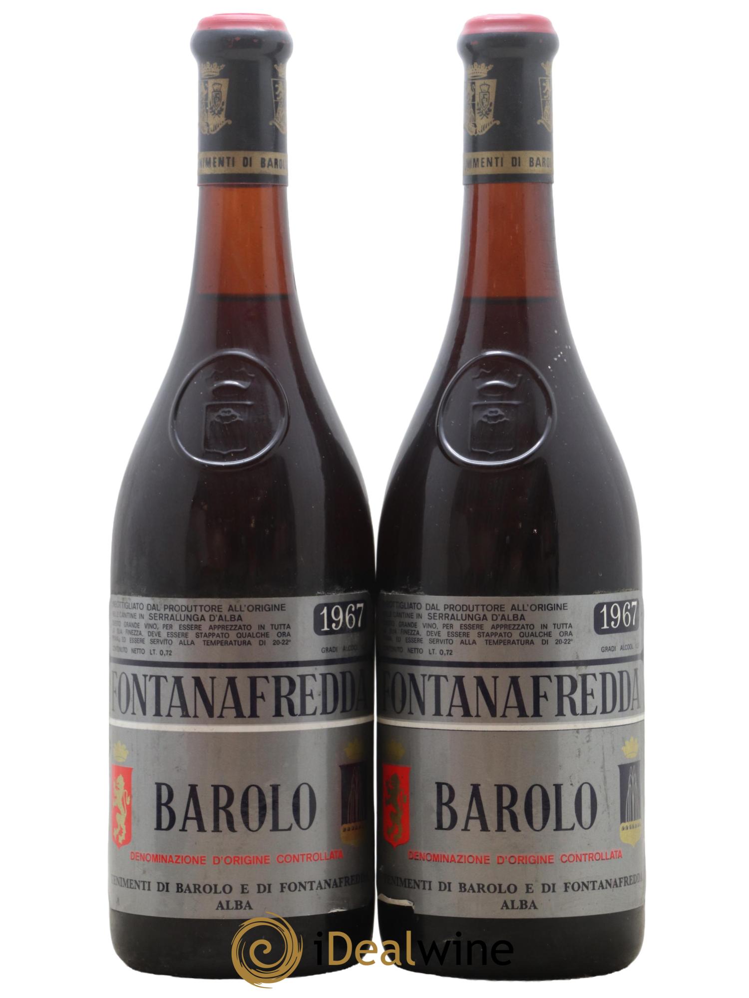 Barolo Fontanafredda 1967 - Posten von 2 Flaschen - 0