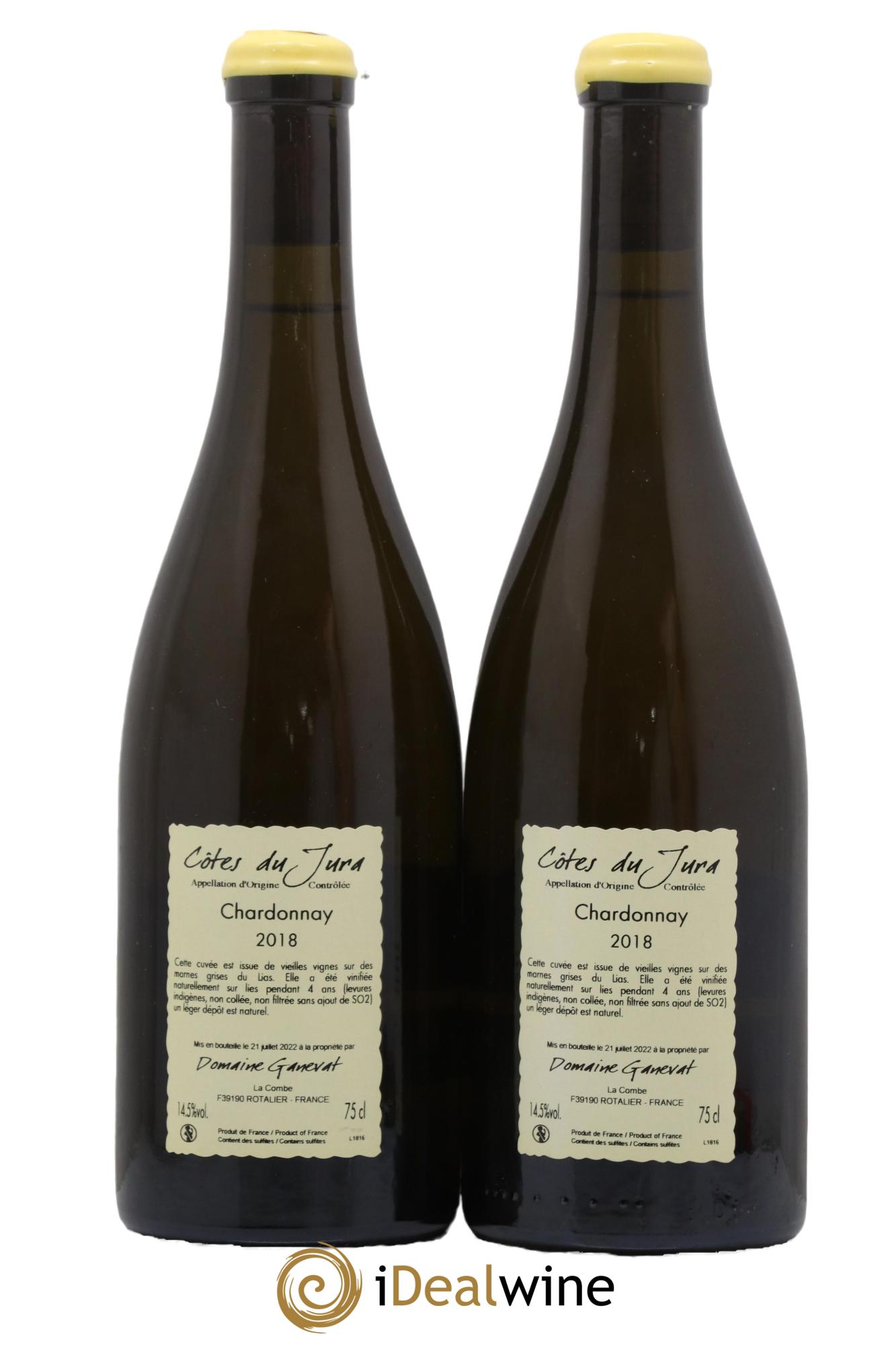 Côtes du Jura La Pélerine Anne et Jean François Ganevat 2018 - Lot of 2 bottles - 1