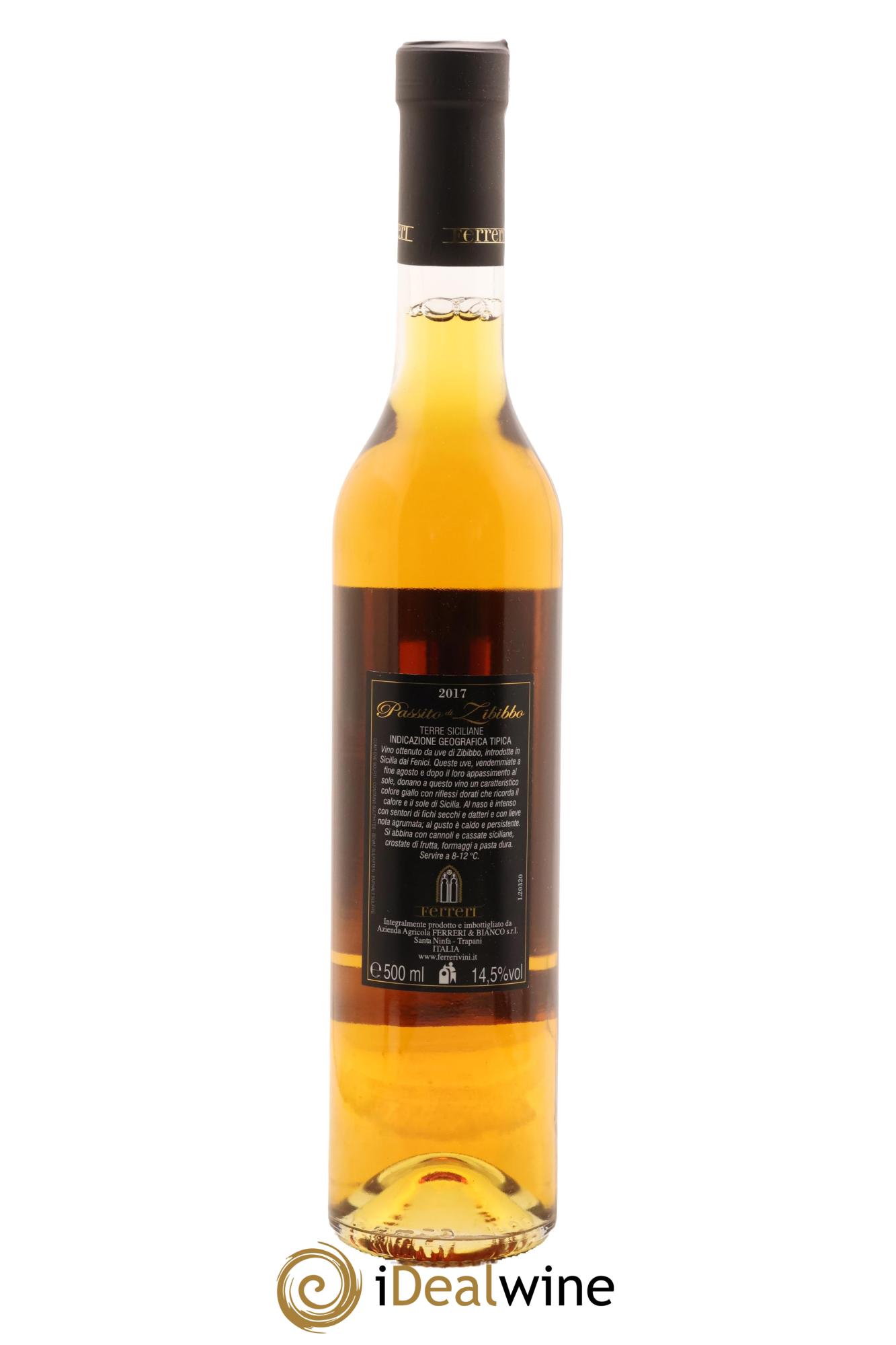 Italie Terre Siciliane IGT Passito Di Zibibbo Azienda Agricola Ferreri 2017 - Lot de 1 format 50cl - 1