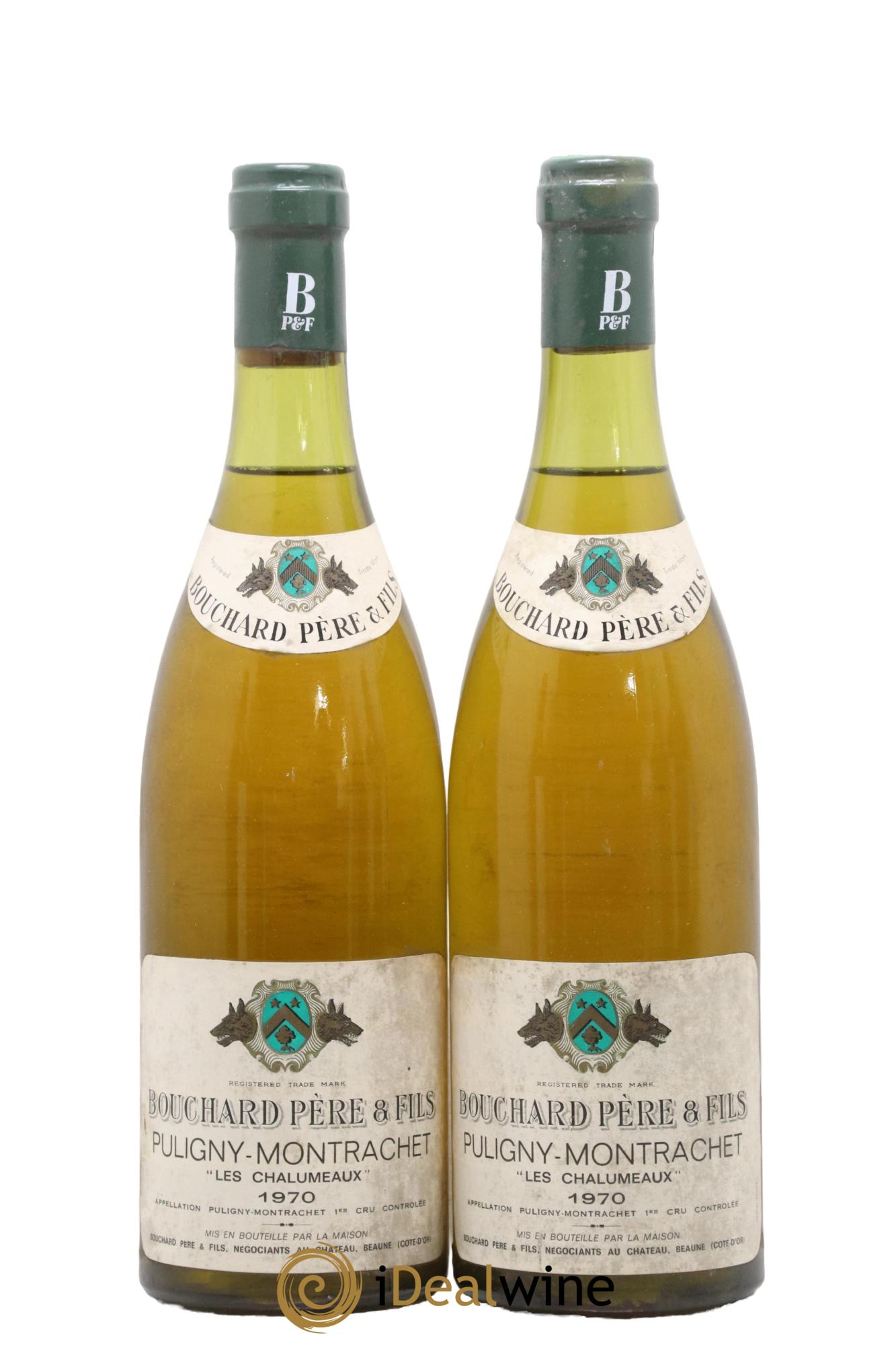 Puligny-Montrachet 1er Cru Les Chalumeaux Maison Bouchard Père & Fils 1970 - Lotto di 2 bottiglie - 0