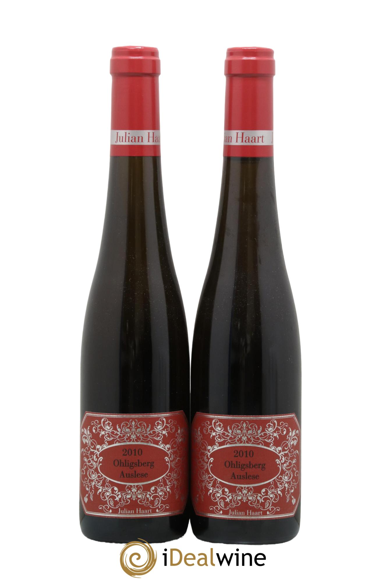 Allemagne Mosel-Saar Ohligsberg Auslese Julian Haart 2010 - Lot de 2 demi bouteilles - 0