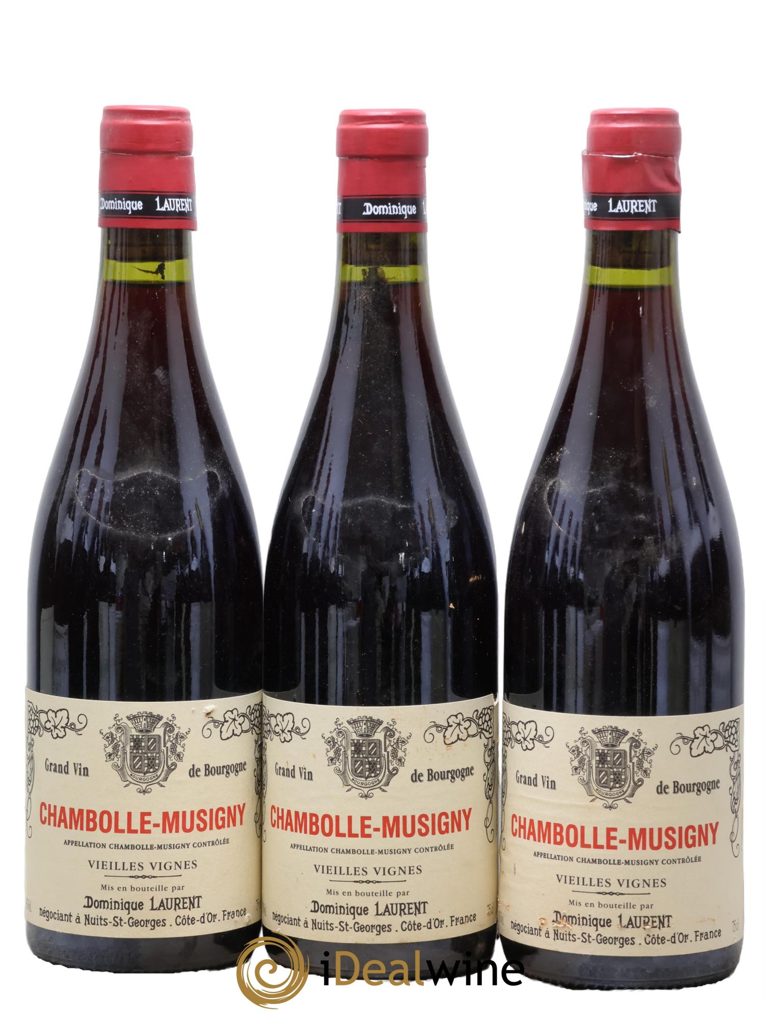 Chambolle-Musigny Vieilles Vignes Dominique Laurent 1999 - Lotto di 3 bottiglie - 0