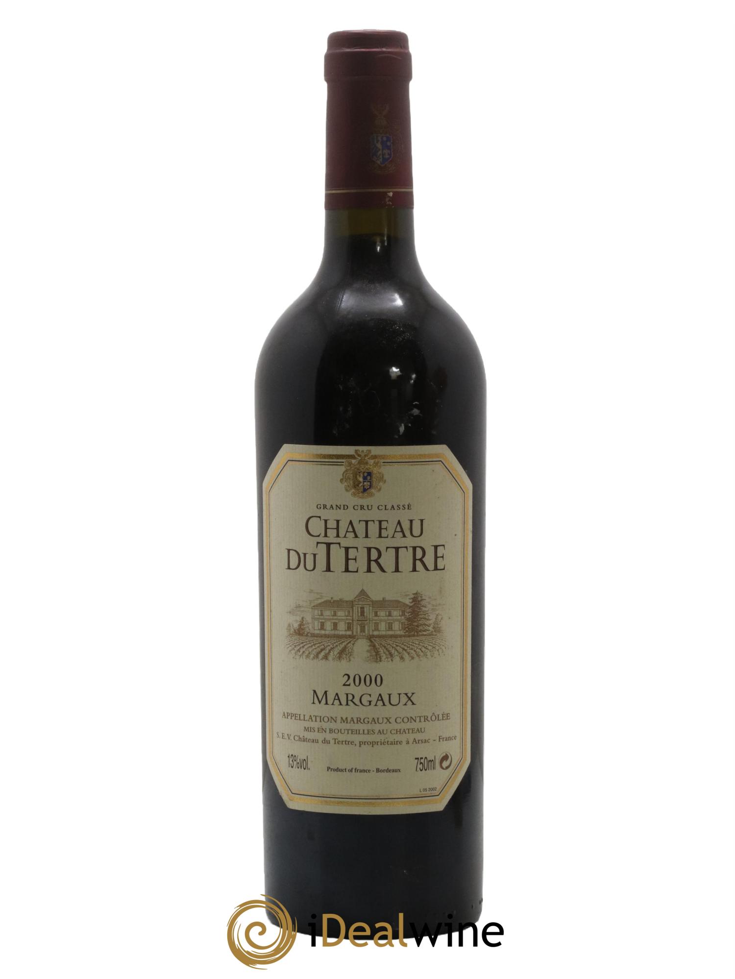 Château du Tertre 5ème Grand Cru Classé 2000 - Lot de 1 bouteille - 0