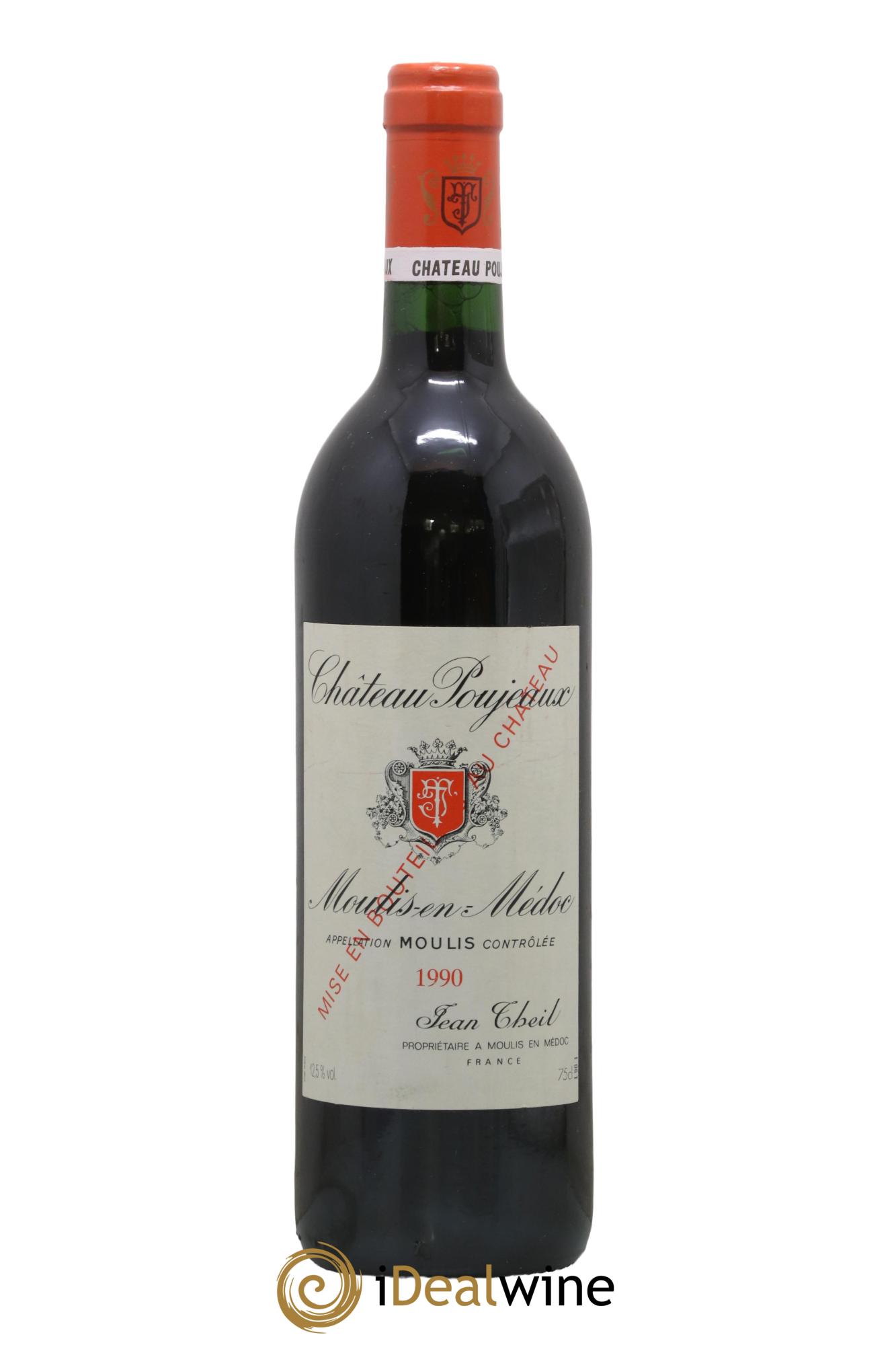 Château Poujeaux 1990 - Posten von 1 Flasche - 0