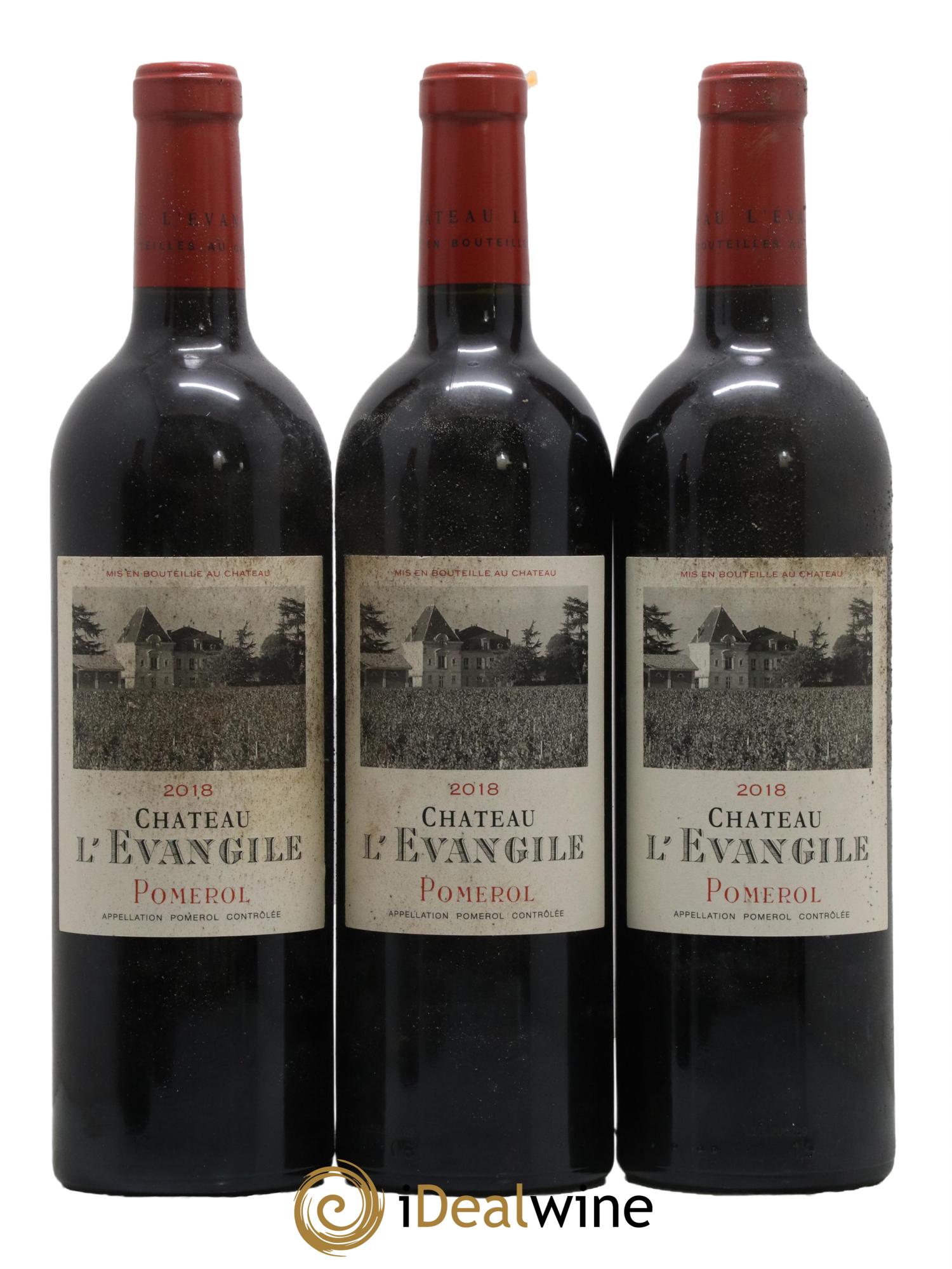 Château l' Évangile 2018 - Lot de 6 bouteilles - 1