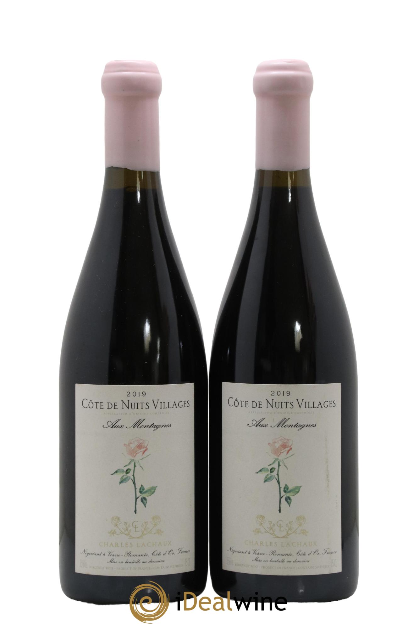 Côte de Nuits-Villages Aux Montagnes Charles Lachaux 2019 - Lot de 2 bouteilles - 0