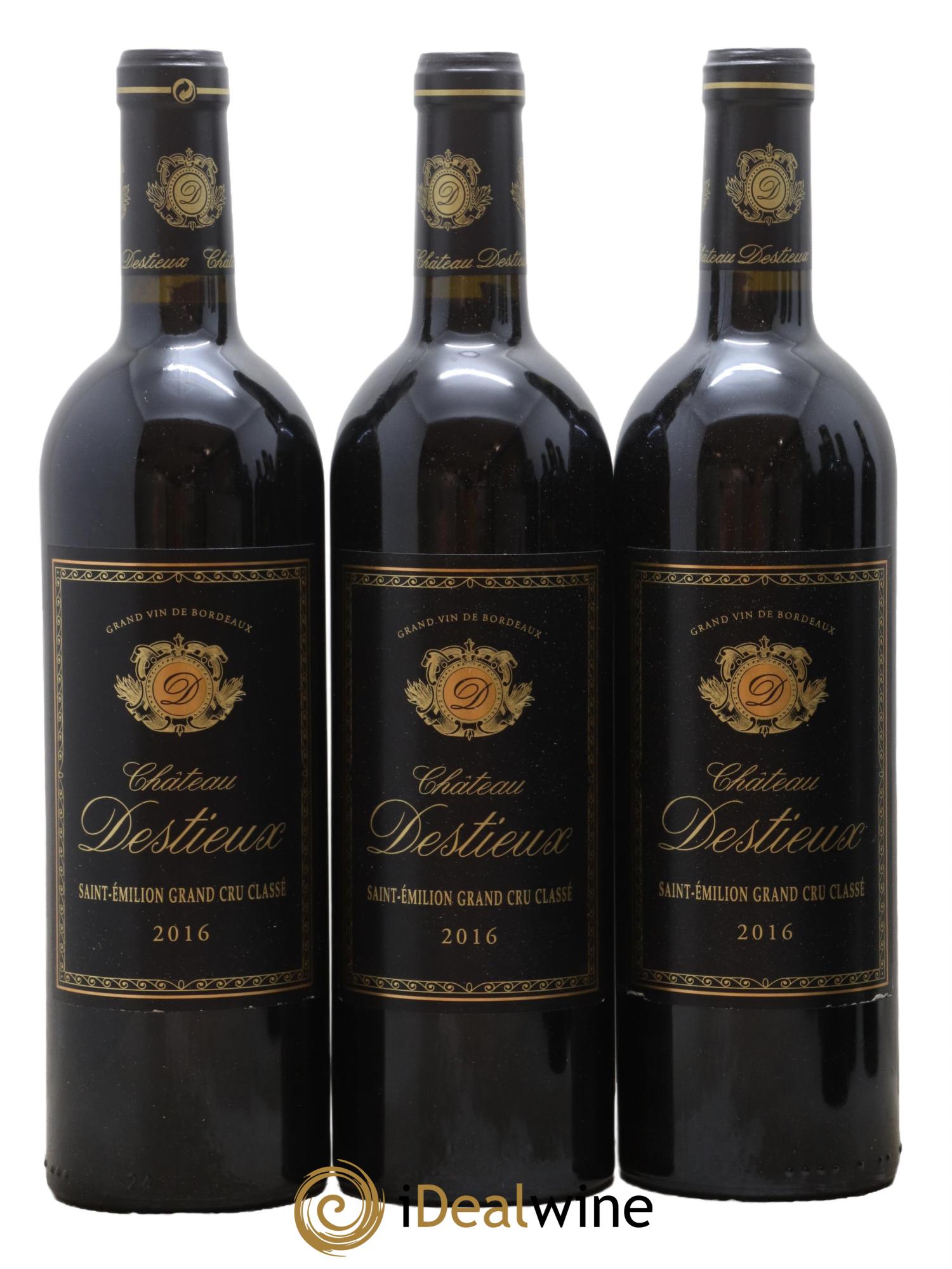 Château Destieux Grand Cru Classé 2016 - Lot of 12 bottles - 1